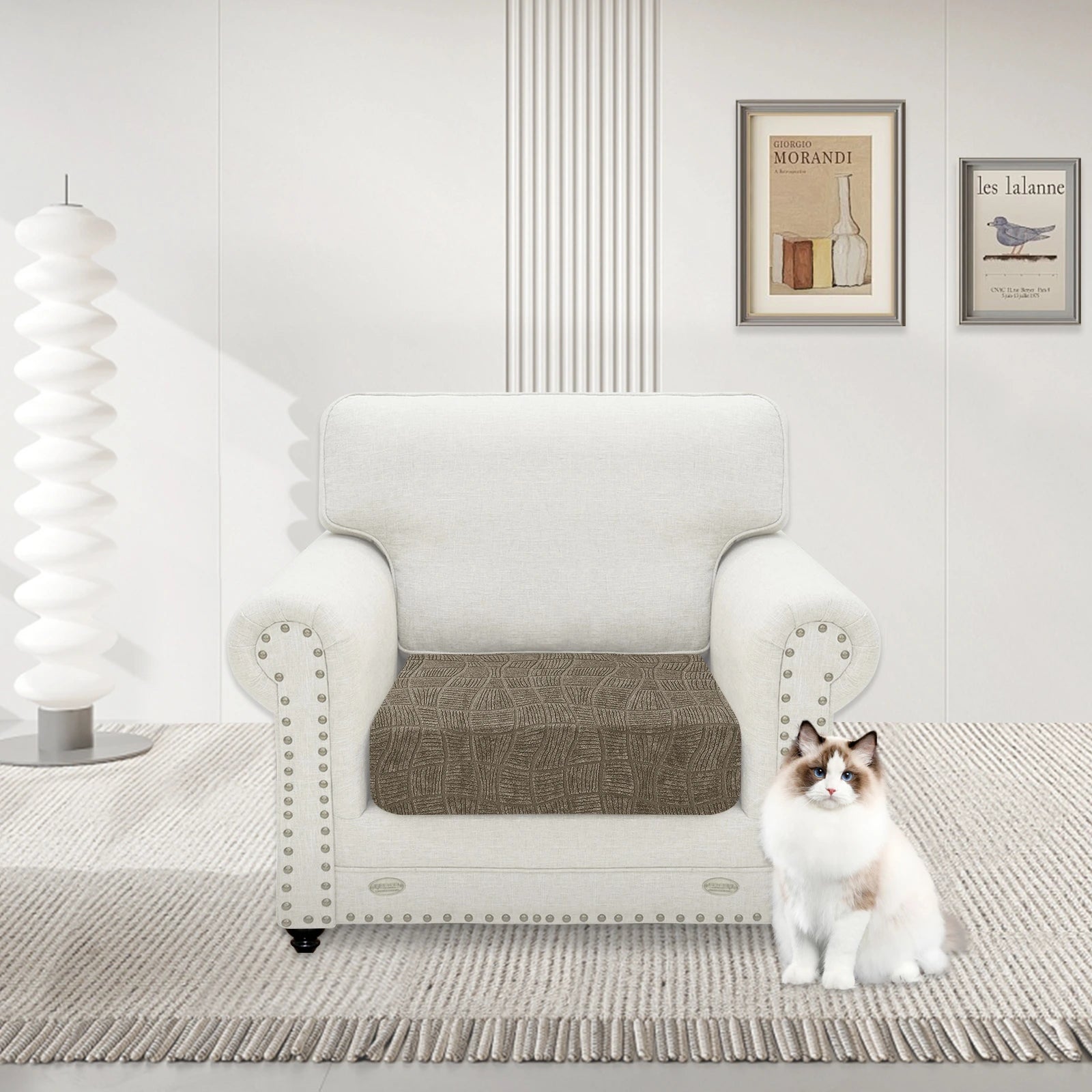 YSTYLE Waterproof Stretch Sofa Seat Cover 1 Seater Geometric-YSTYLE