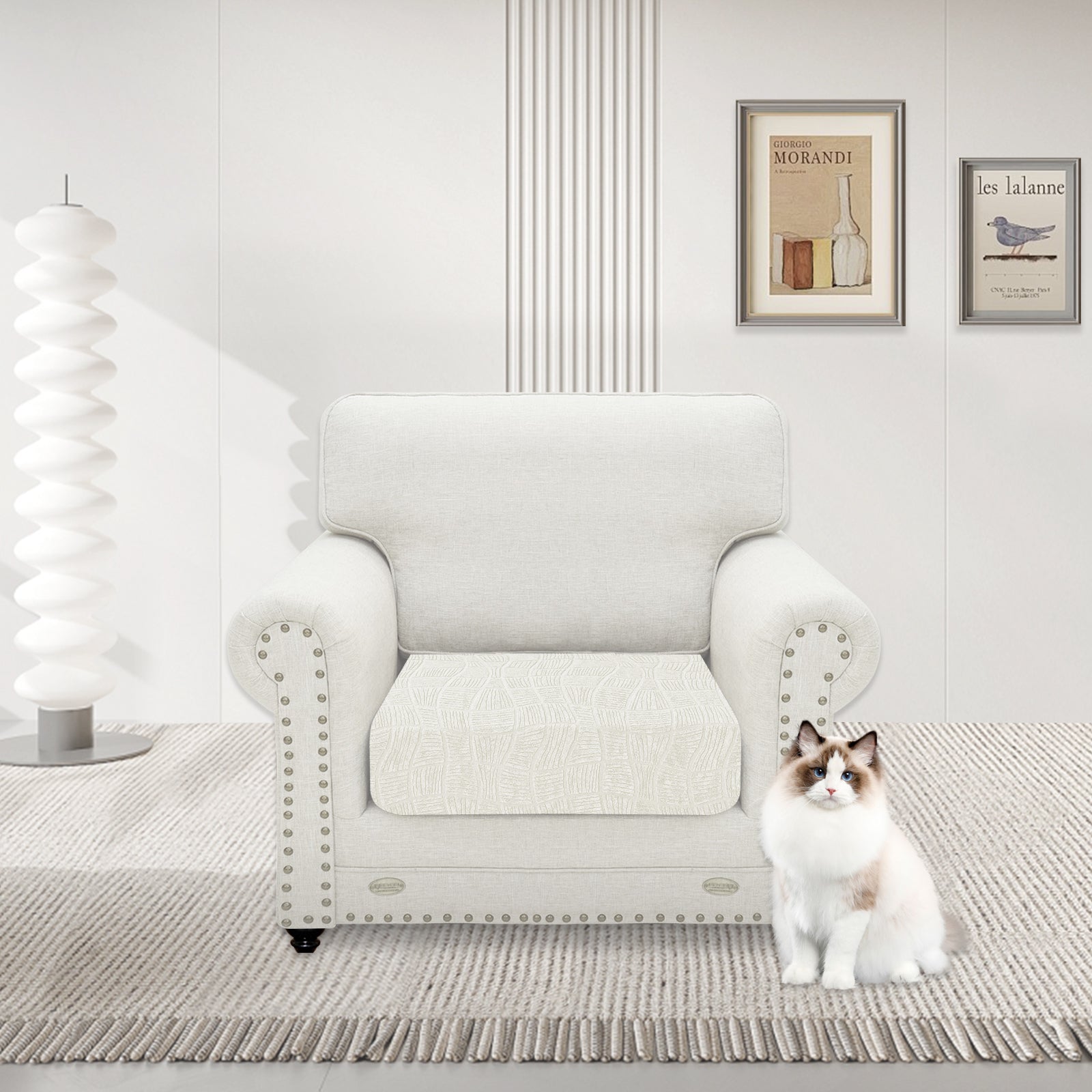 YSTYLE Waterproof Stretch Sofa Seat Cover 1 Seater Geometric-YSTYLE