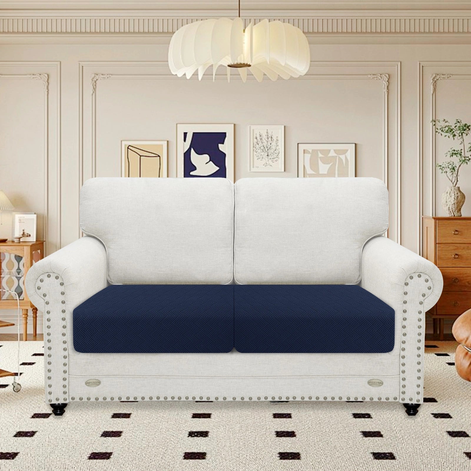 YSTYLE 2 Pieces Stretch Sofa Seat Cover 1 Seater Anti Slip-YSTYLE