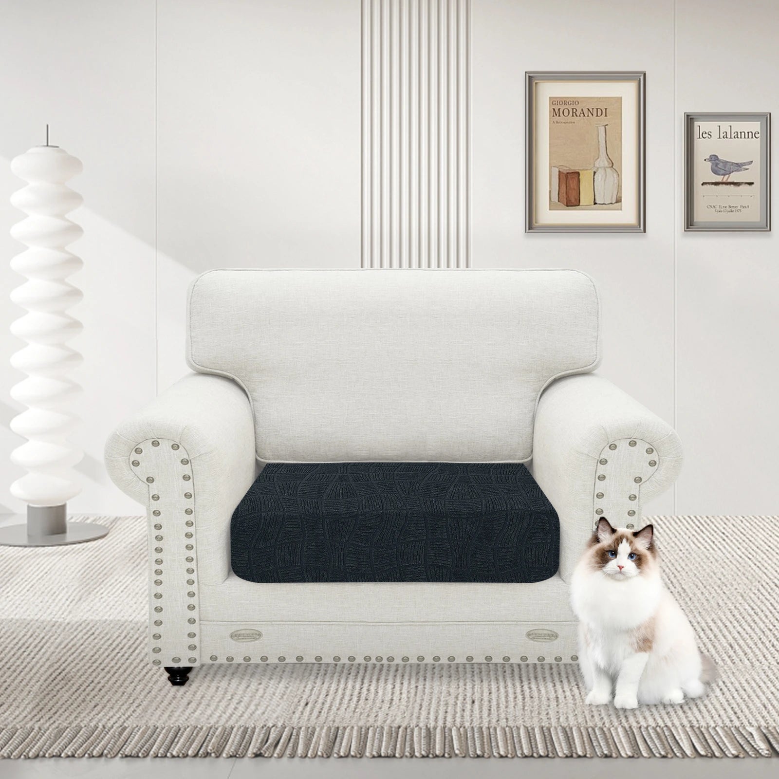 YSTYLE Waterproof Stretch Sofa Seat Cover Large 1 Seater Geometric-YSTYLE