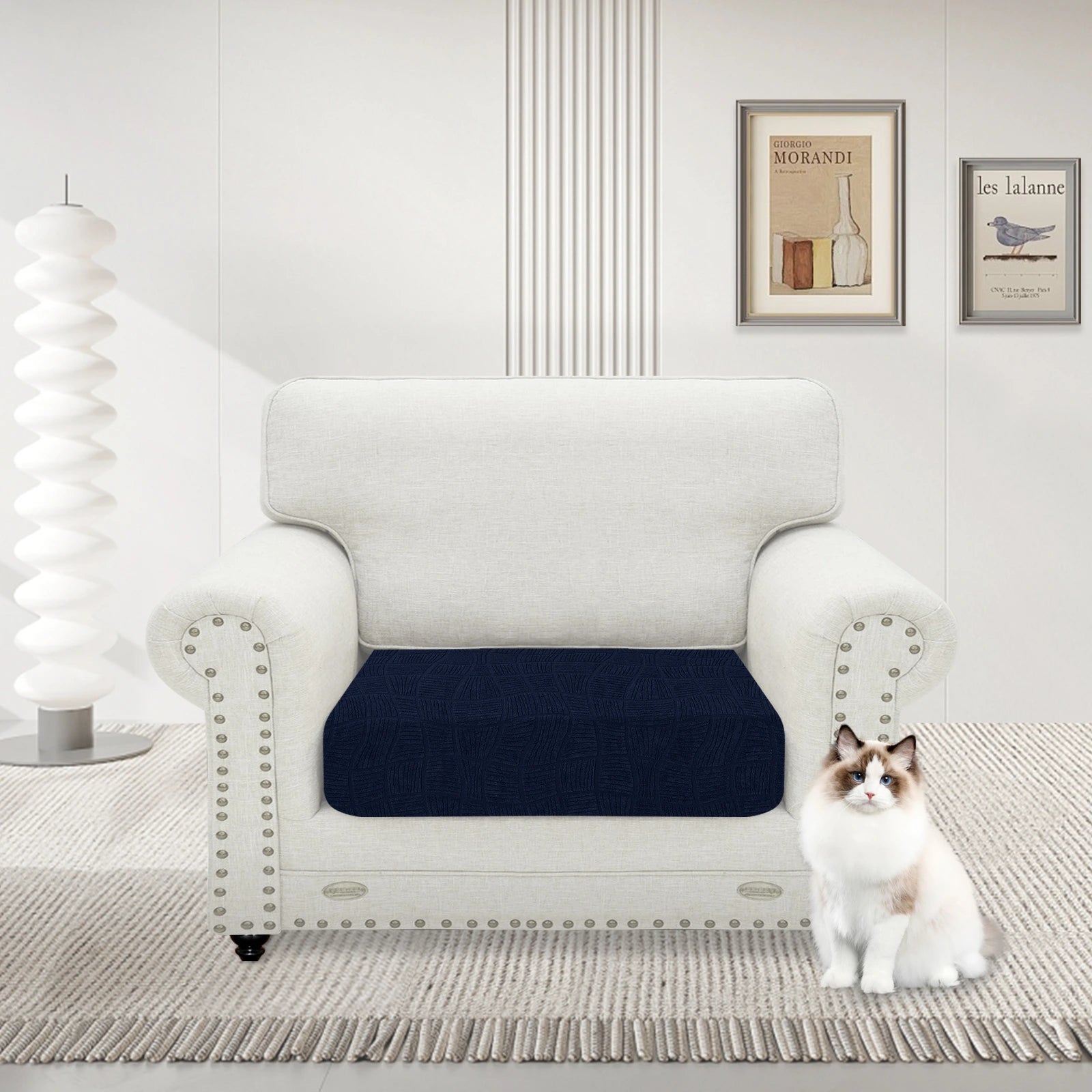 YSTYLE Waterproof Stretch Sofa Seat Cover Large 1 Seater Geometric-YSTYLE