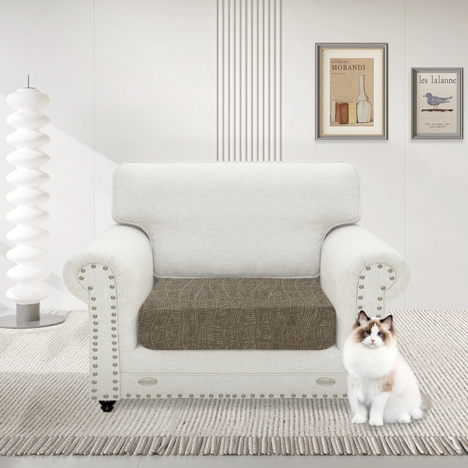 YSTYLE Waterproof Stretch Sofa Seat Cover Large 1 Seater Geometric-YSTYLE