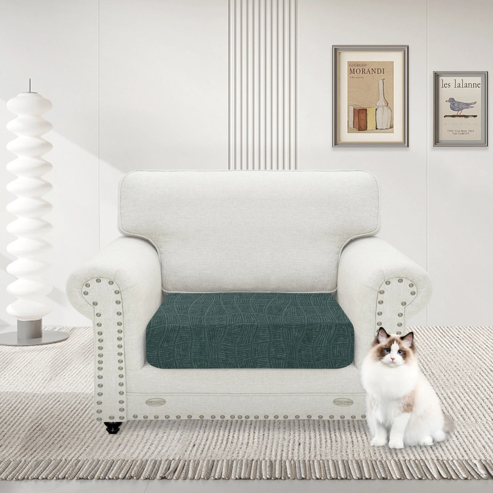 YSTYLE Waterproof Stretch Sofa Seat Cover Large 1 Seater Geometric-YSTYLE