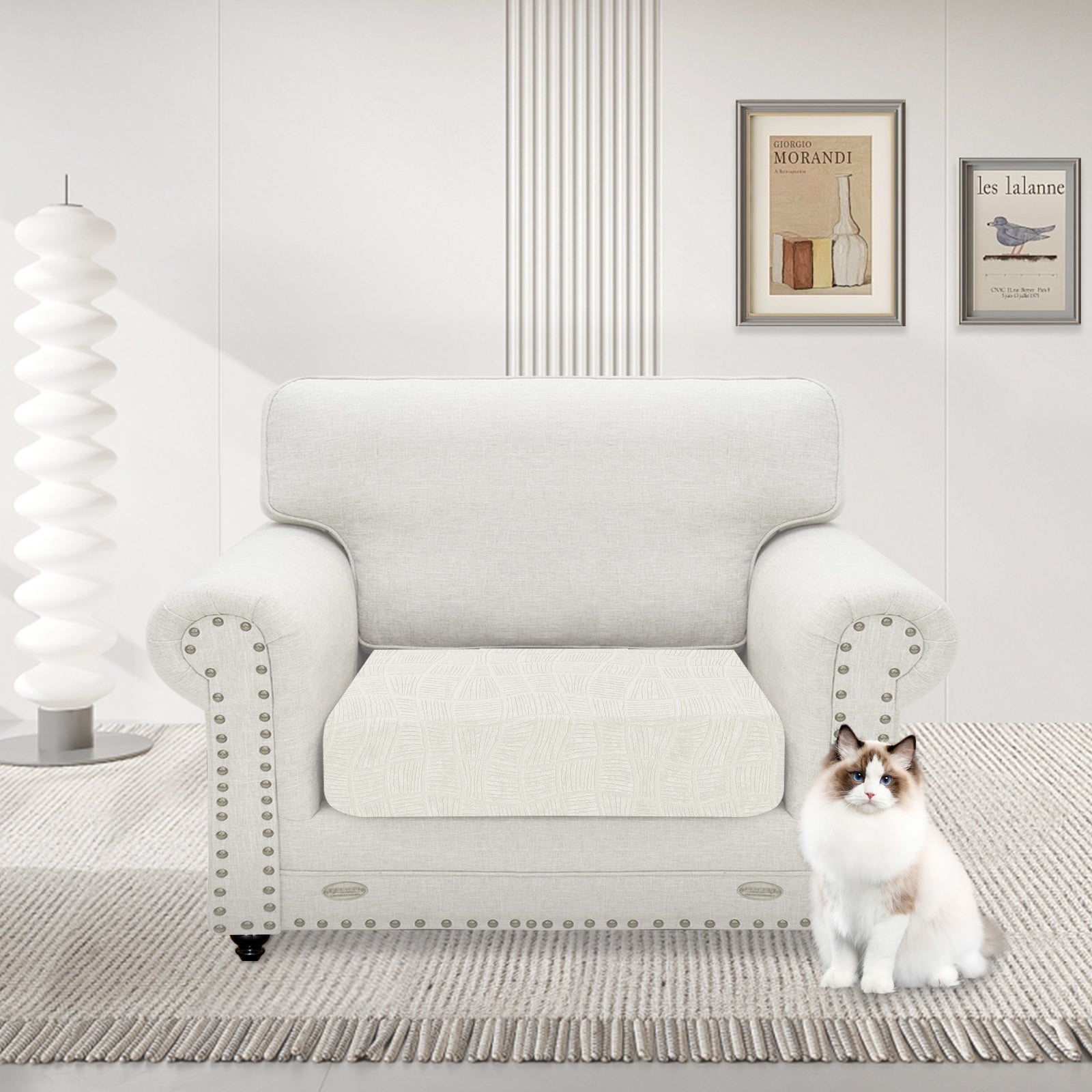 YSTYLE Waterproof Stretch Sofa Seat Cover Large 1 Seater Geometric-YSTYLE