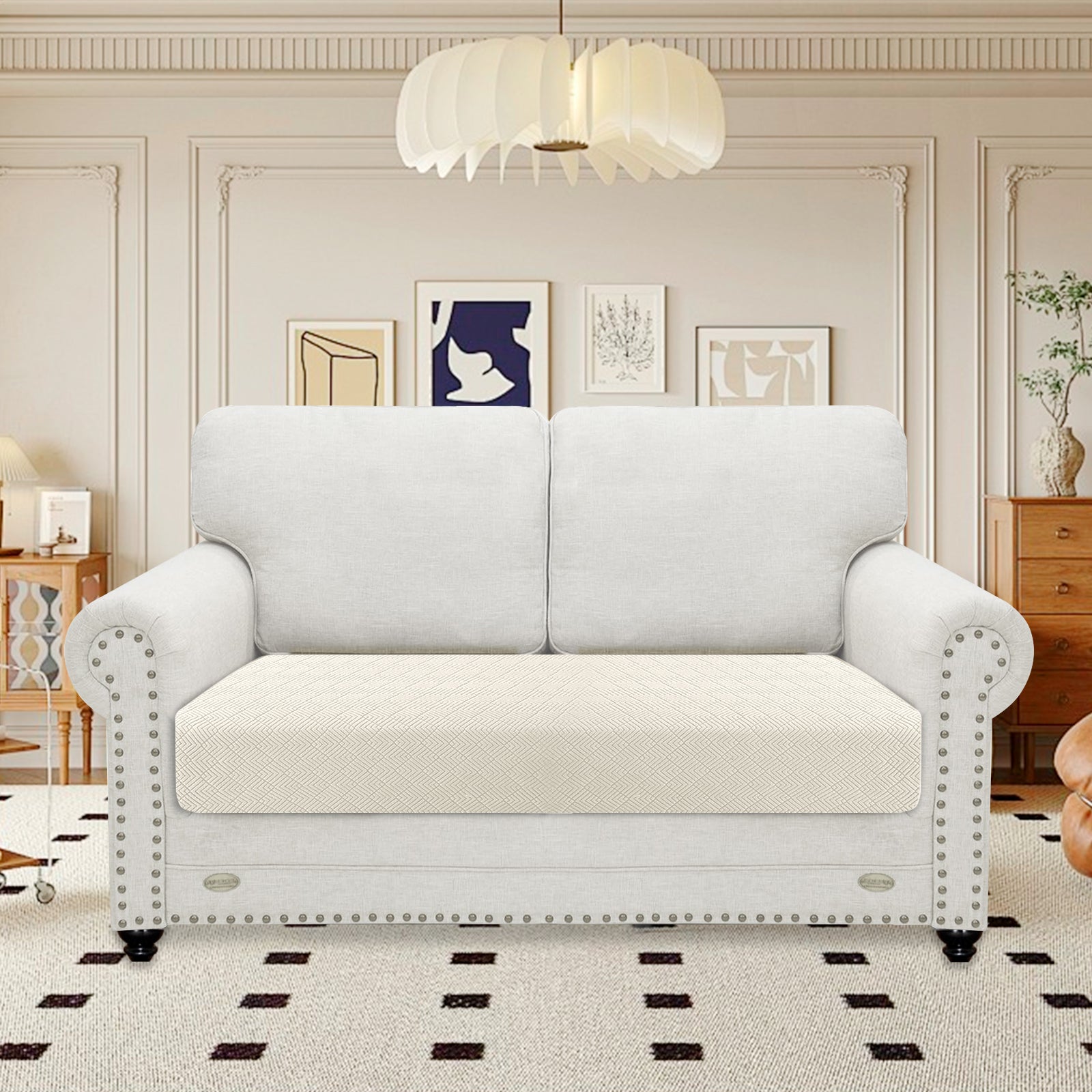 YSTYLE Copertura elastica per sedile del divano 2 posti Antiscivolo