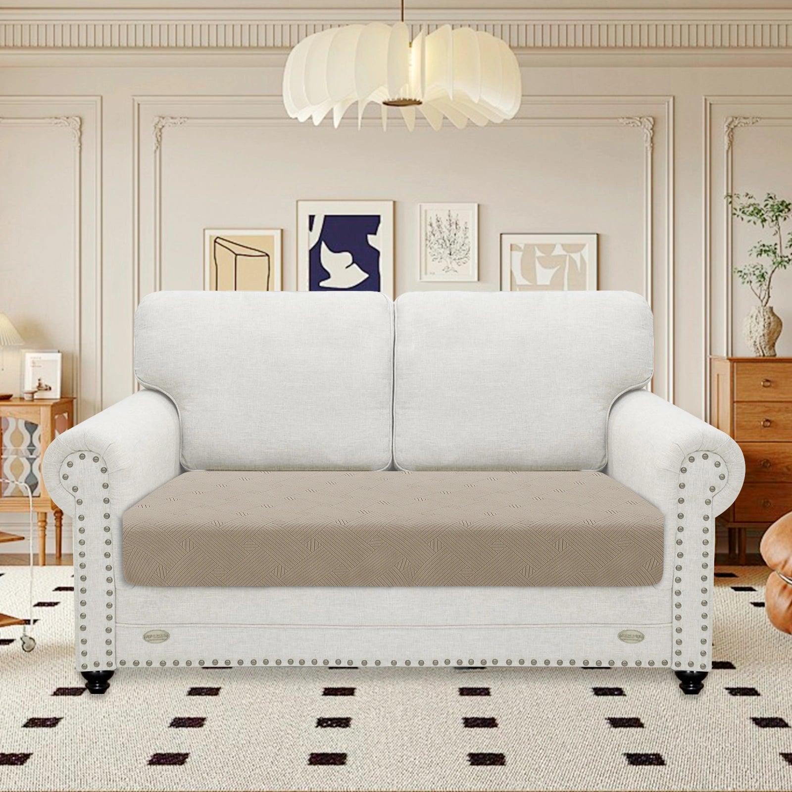 YSTYLE Stretch Sofa Seat Cushion Cover 2 Seater Anti Slip-YSTYLE