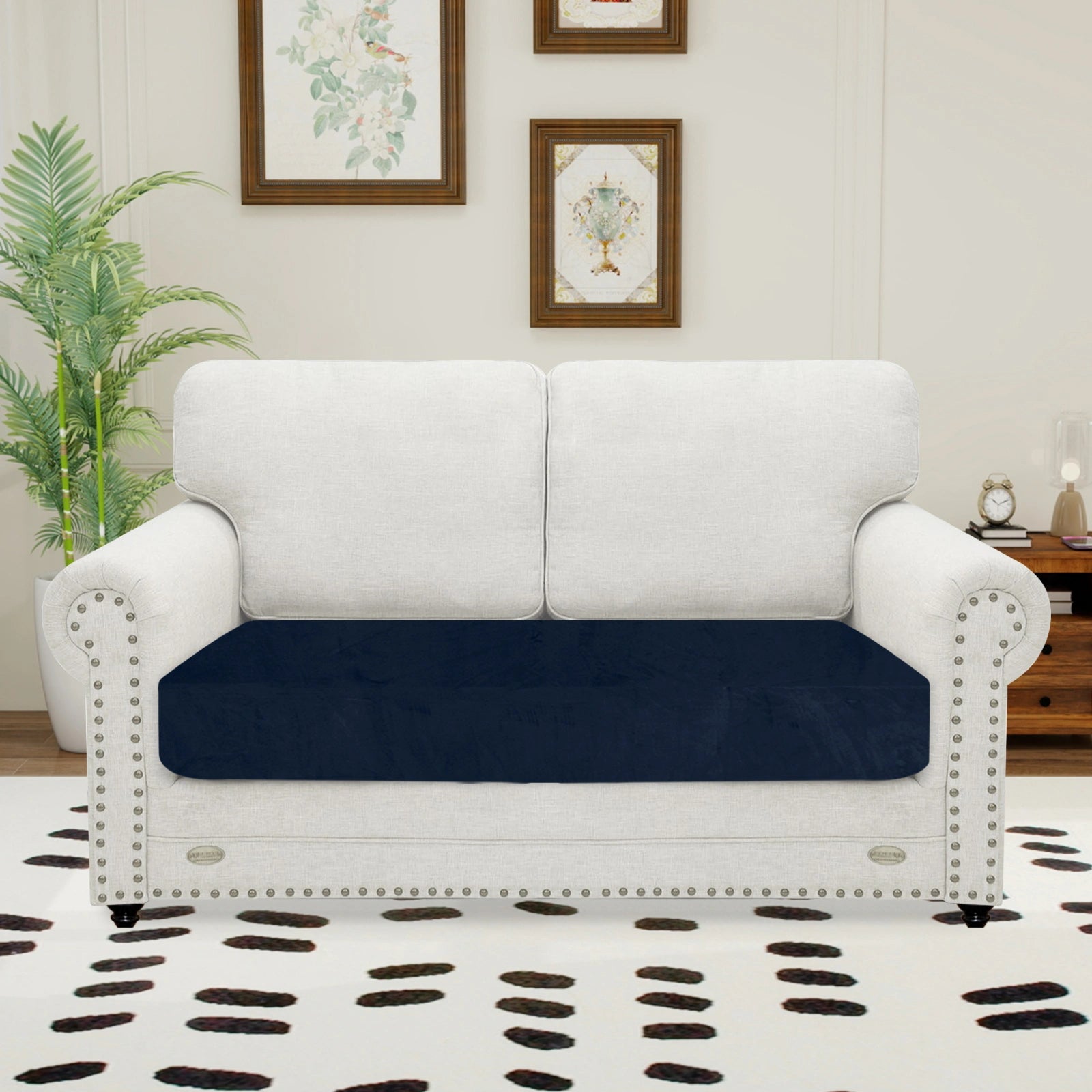 YSTYLE Velvet Stretch Sofa Seat Cover 2 Seater Anti Slip-YSTYLE