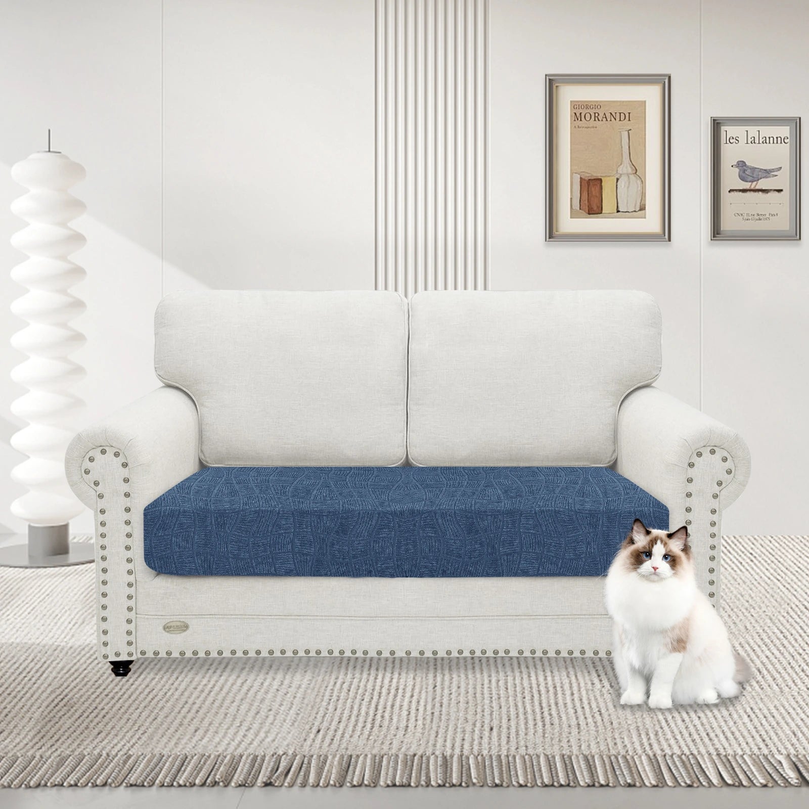 YSTYLE Waterproof Stretch Sofa Seat Cover 2 Seater Geometric-YSTYLE