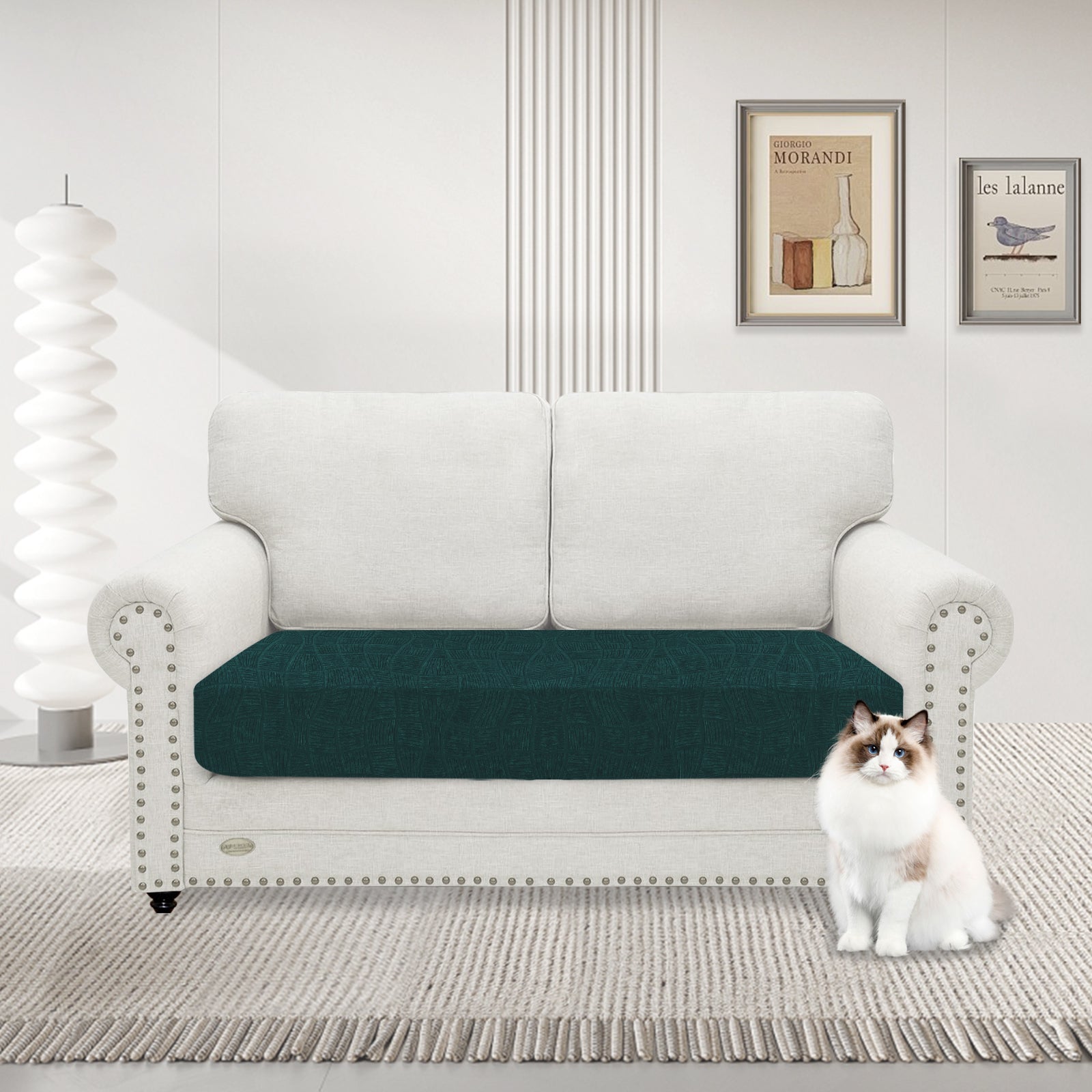 YSTYLE Waterproof Stretch Sofa Seat Cover 2 Seater Geometric-YSTYLE