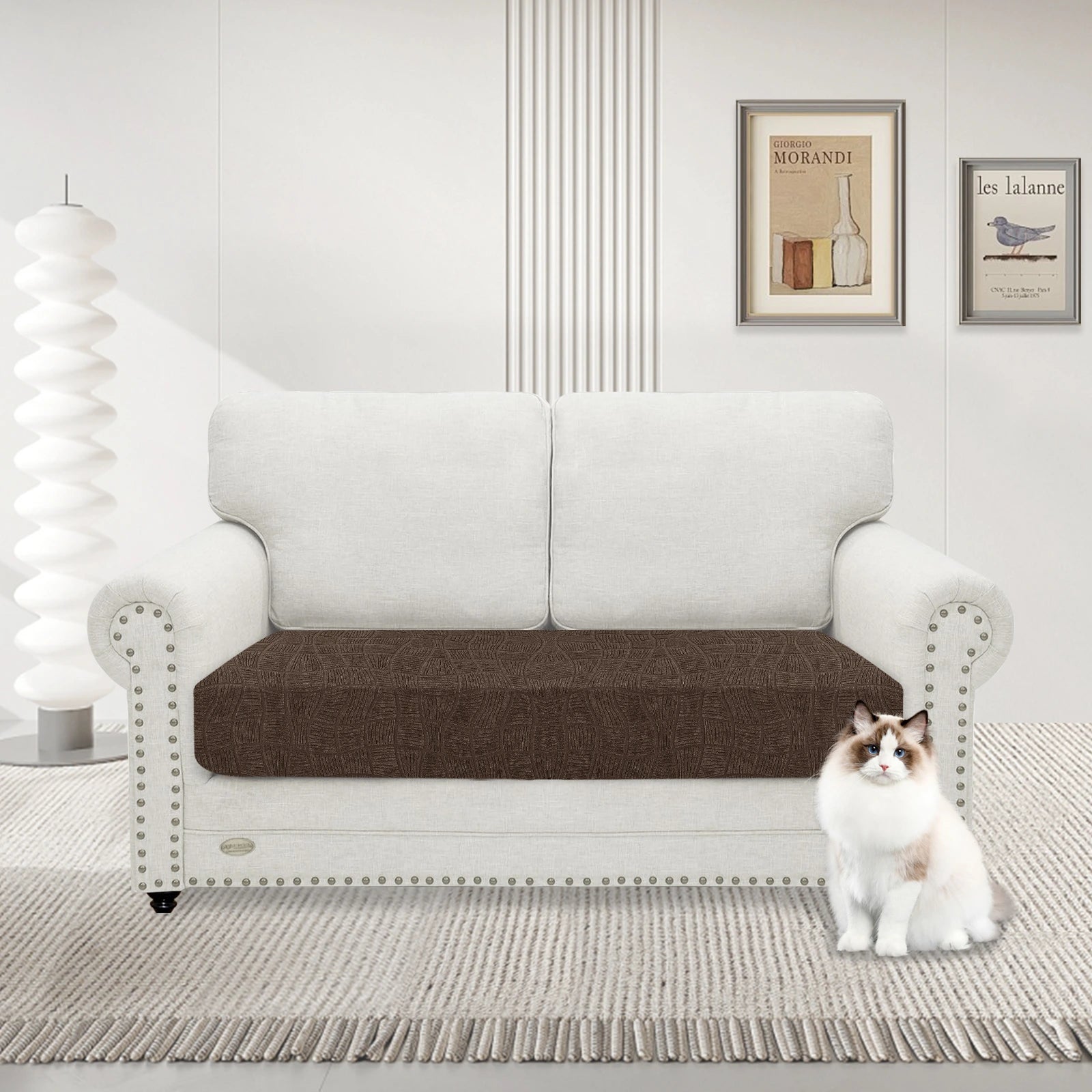 YSTYLE Waterproof Stretch Sofa Seat Cover 2 Seater Geometric-YSTYLE