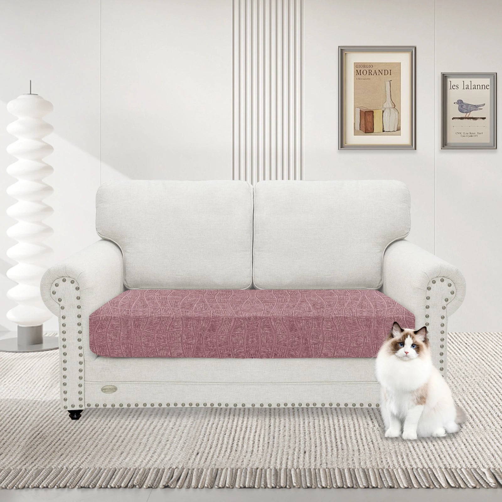 YSTYLE Waterproof Stretch Sofa Seat Cover 2 Seater Geometric-YSTYLE