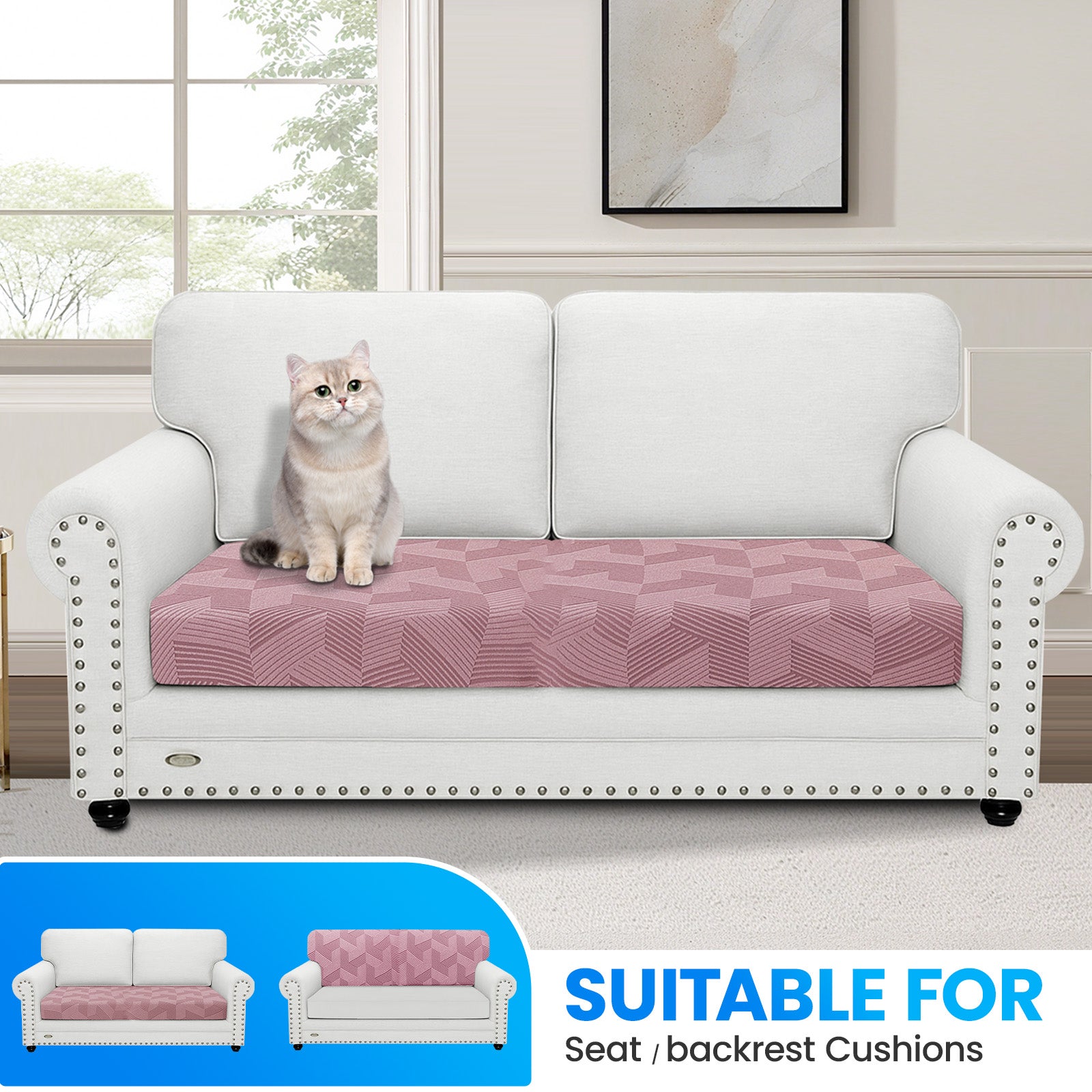 Ystyle Universal 2 Seater Stretch Sofa Cushion Cover-YSTYLE