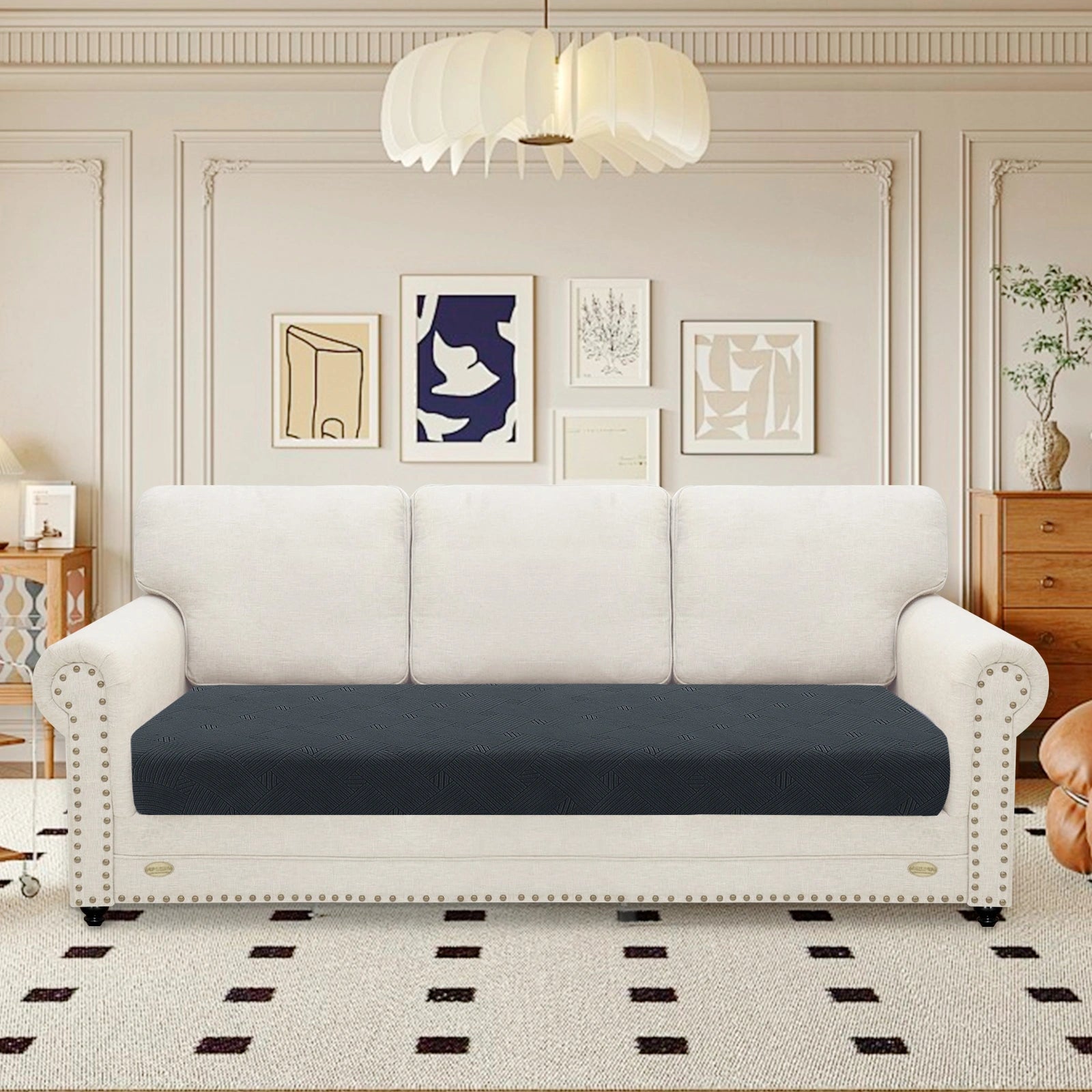 YSTYLE Stretch Sofa Seat Cushion Cover 3 Seater Anti Slip-YSTYLE