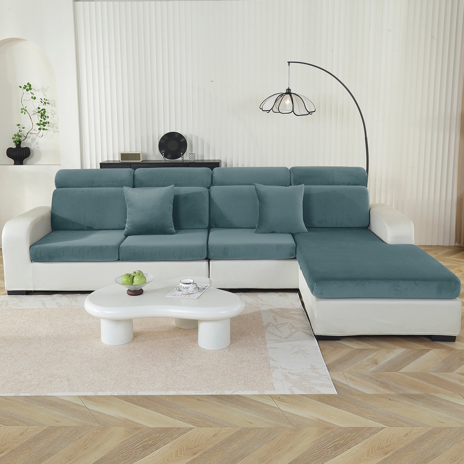 YSTYLE Manta para Almohada de Chaise – Ajuste Elástico, Antideslizante, Universal para Almohadas Separadas de Sofá