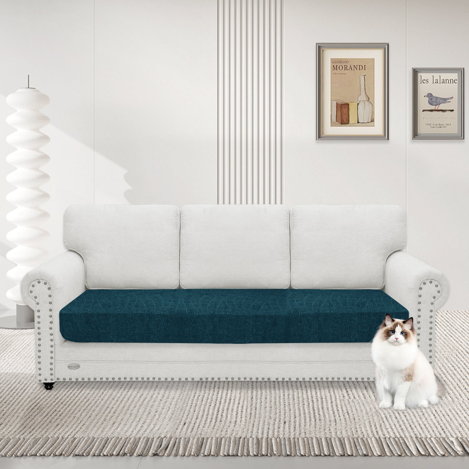 YSTYLE Waterproof Stretch Sofa Seat Cover 3 Seater Geometric-YSTYLE