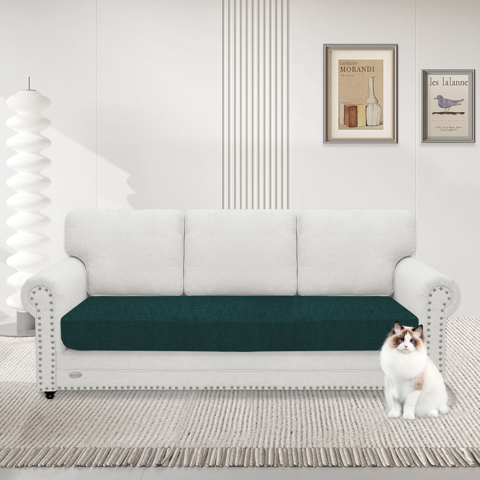 YSTYLE Waterproof Stretch Sofa Seat Cover 3 Seater Geometric-YSTYLE