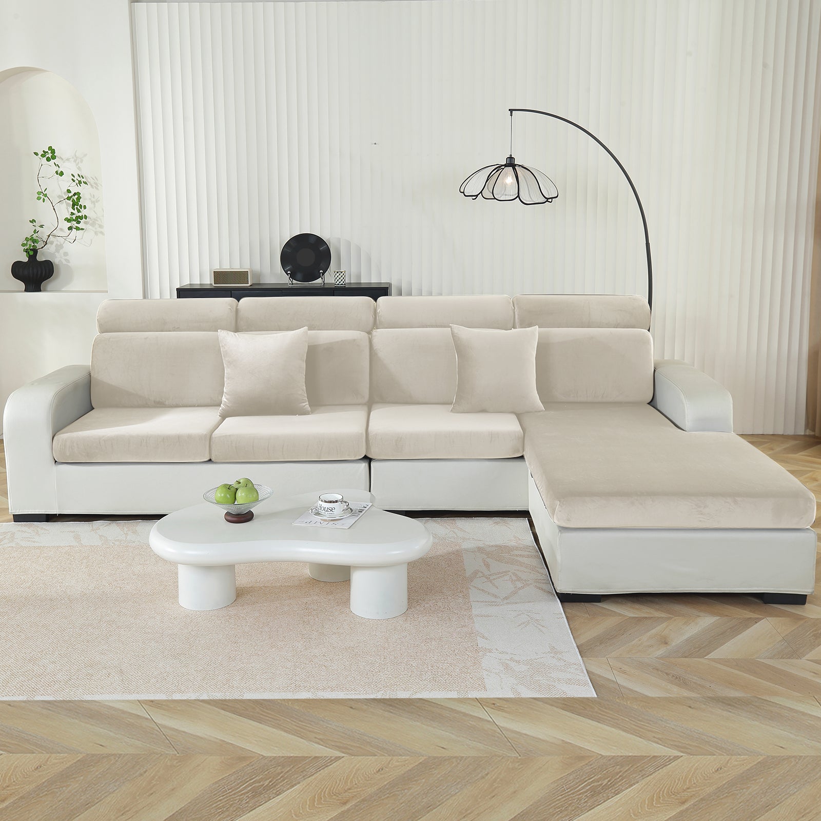 YSTYLE Manta para Almohada de Chaise – Ajuste Elástico, Antideslizante, Universal para Almohadas Separadas de Sofá