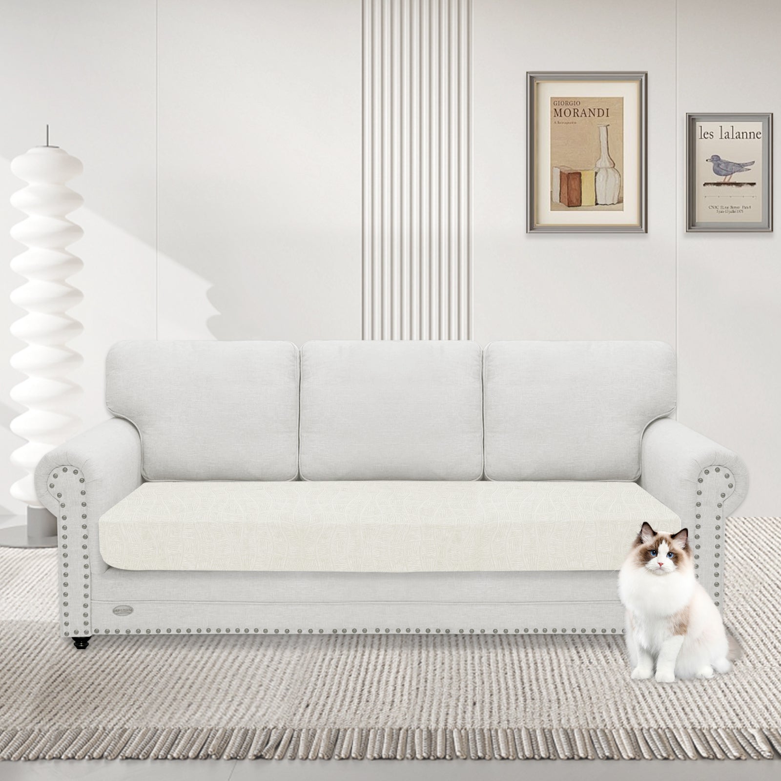 YSTYLE Waterproof Stretch Sofa Seat Cover 3 Seater Geometric-YSTYLE