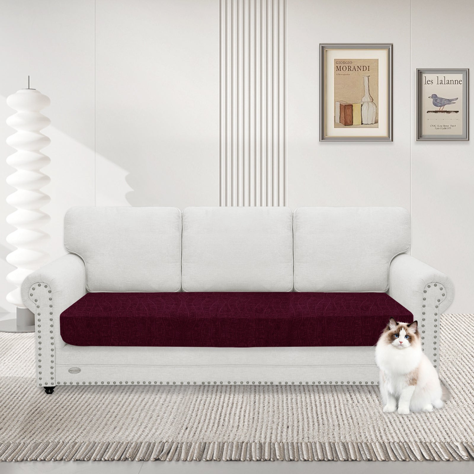 YSTYLE Waterproof Stretch Sofa Seat Cover 3 Seater Geometric-YSTYLE