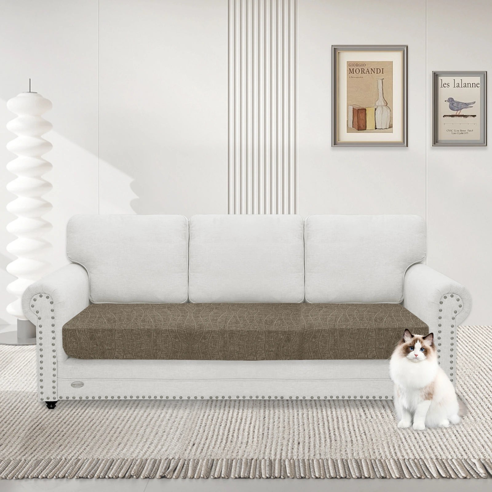 YSTYLE Waterproof Stretch Sofa Seat Cover 3 Seater Geometric-YSTYLE