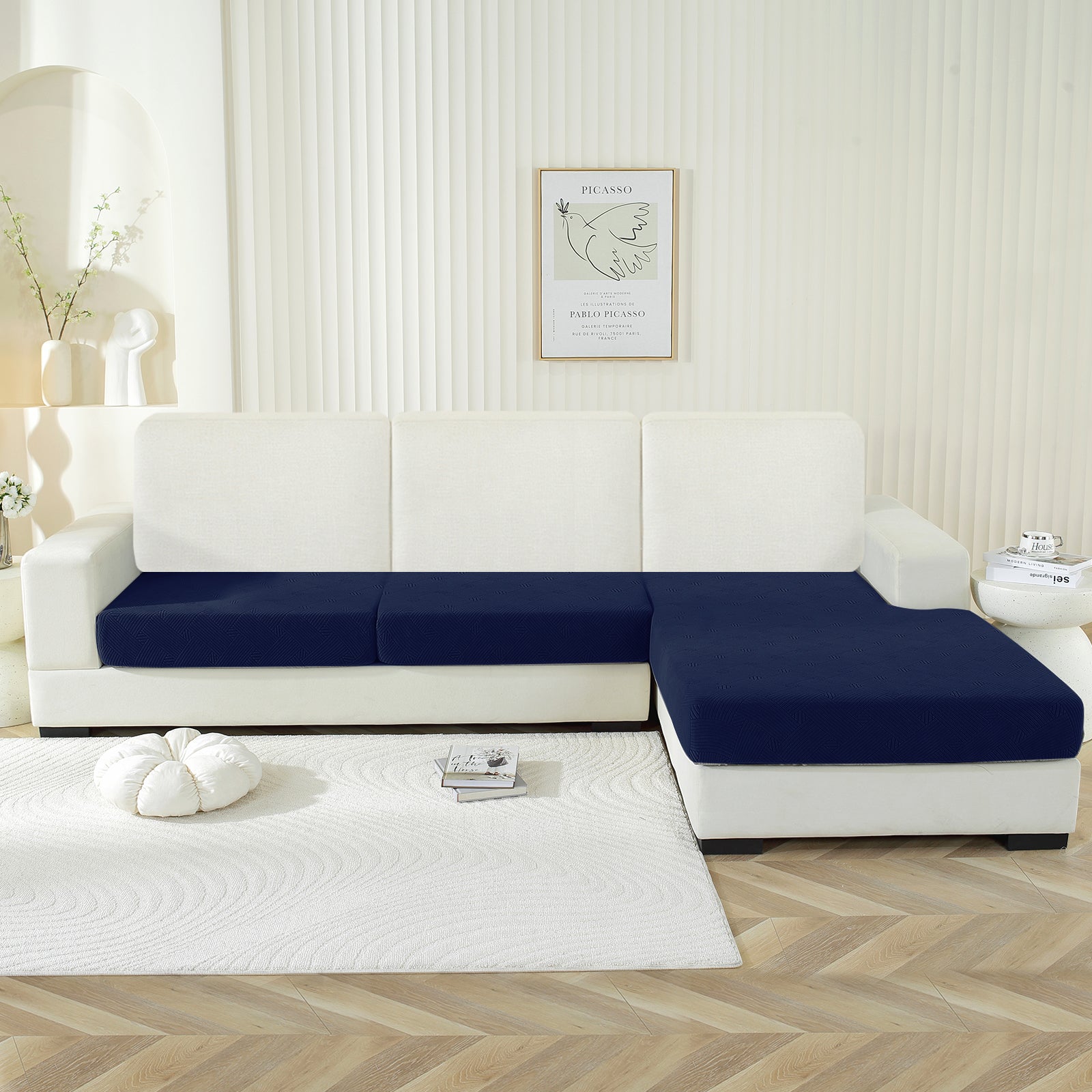 YSTYLE Coprisedile elastico per divano chaise longue anti-scivolo