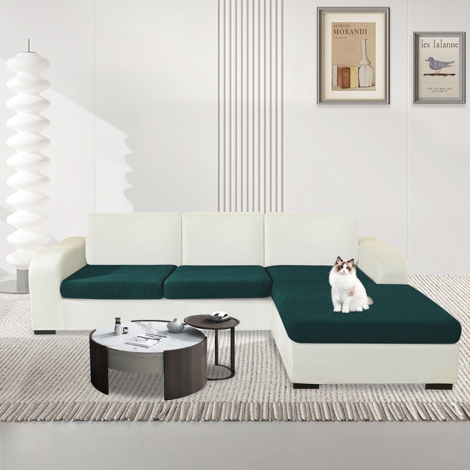 YSTYLE L-Shape & 2 Seater Waterproof Stretch Sofa Seat Cover Geometric-YSTYLE