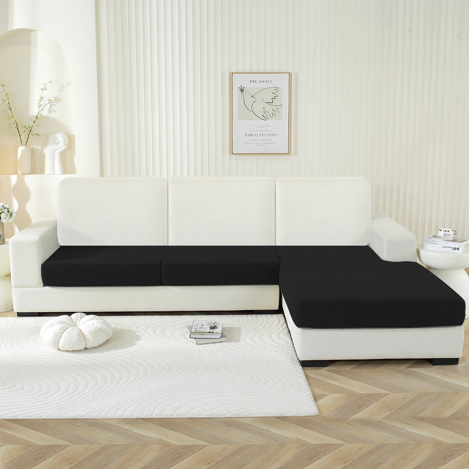 YSTYLE Coprisedile elastico per divano chaise longue anti-scivolo