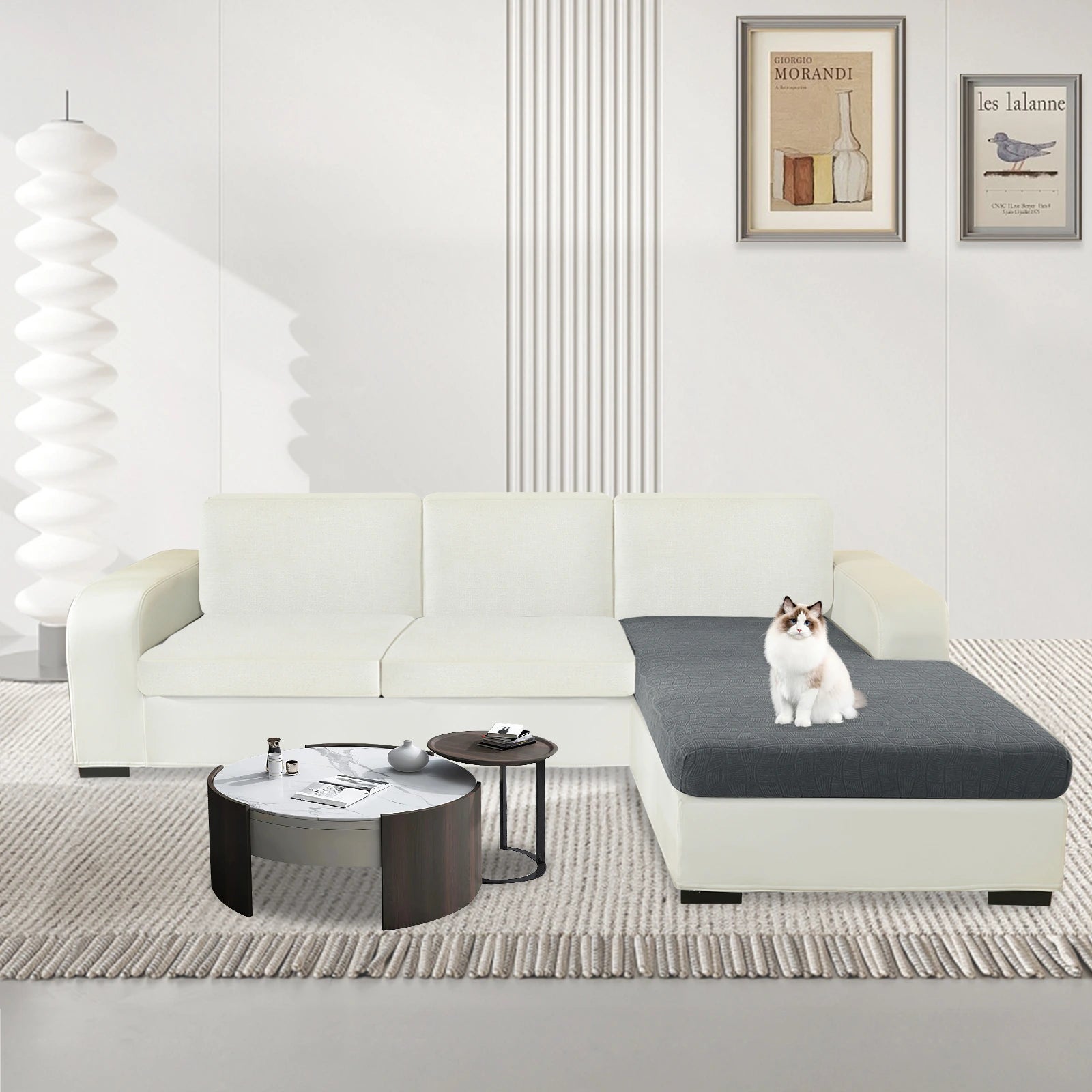 YSTYLE L-Shape Waterproof Stretch Sofa Seat Cover Geometric-YSTYLE