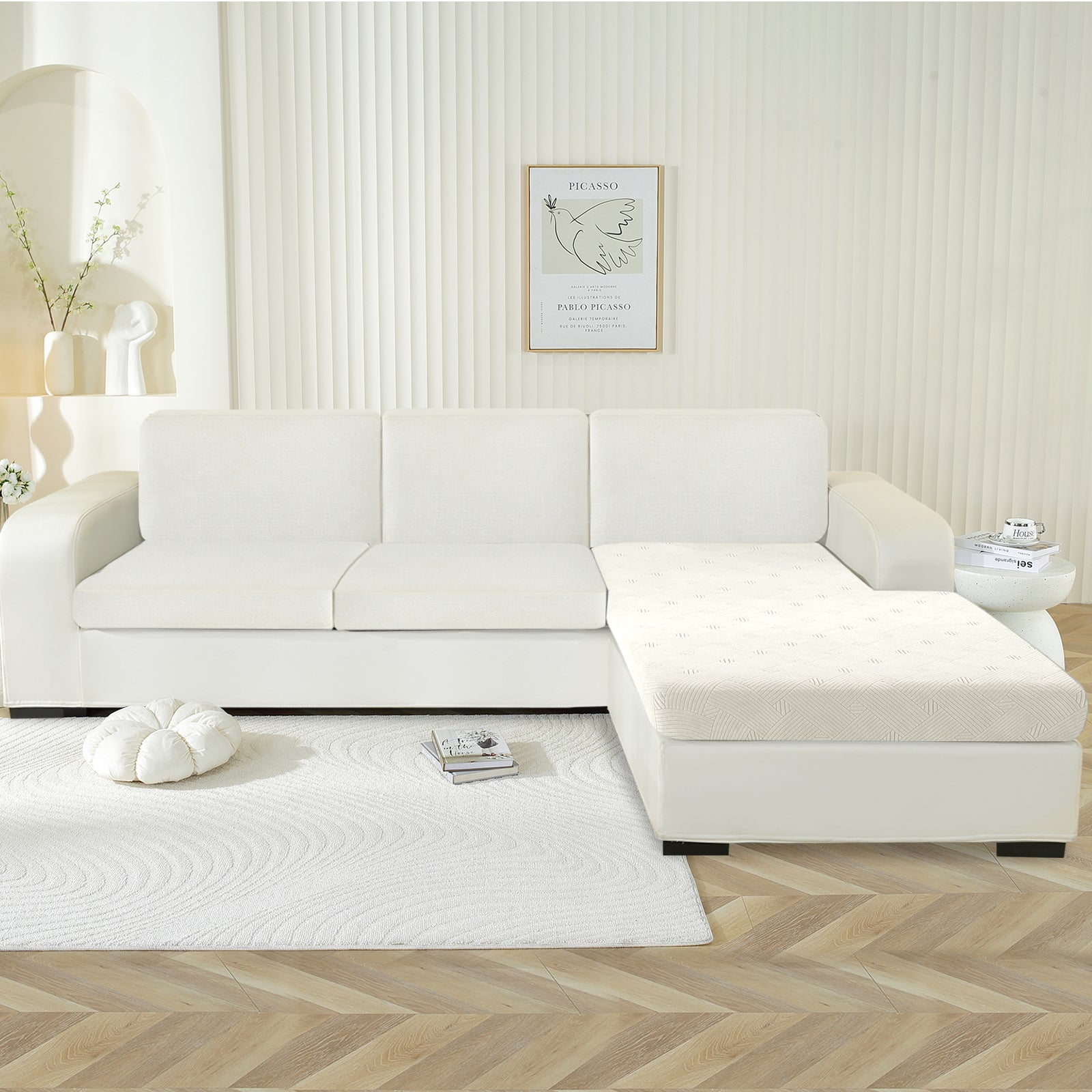 YSTYLE Stretch Sofa Seat Cushion Chaise Longue Anti Slip