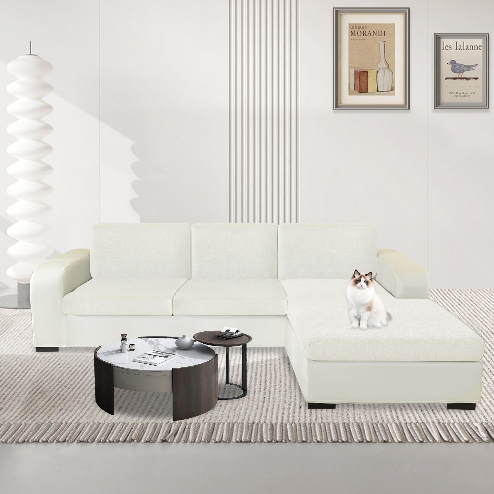 YSTYLE L-Shape Waterproof Stretch Sofa Seat Cover Geometric-YSTYLE