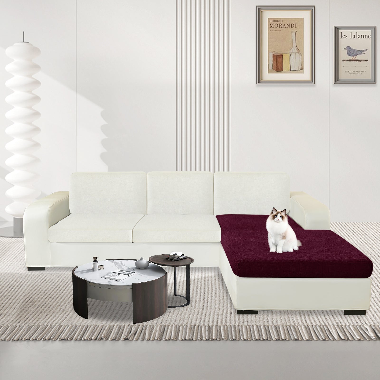 YSTYLE L-Shape Waterproof Stretch Sofa Seat Cover Geometric-YSTYLE