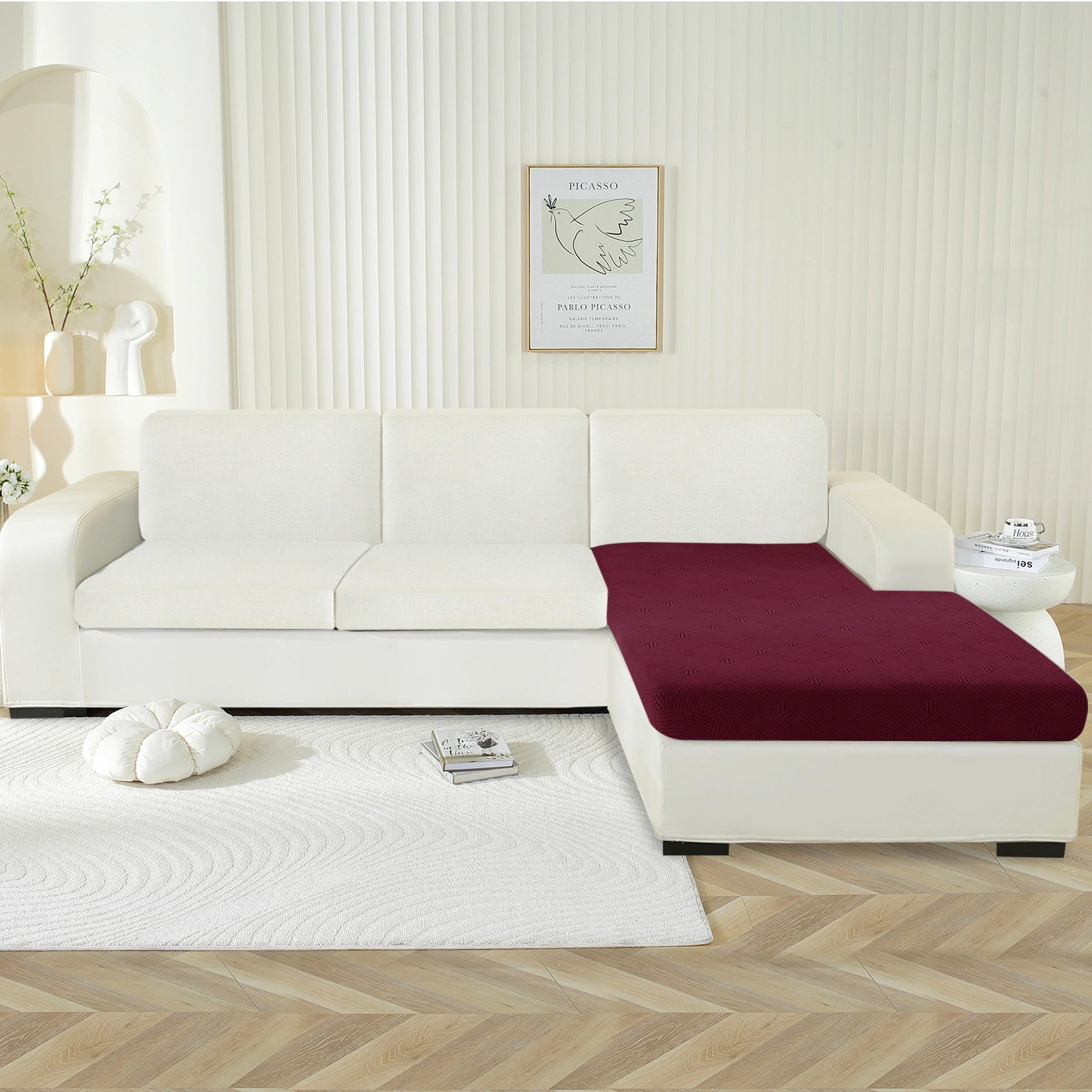 YSTYLE Stretch Sofa Seat Cushion Chaise Longue Anti Slip-YSTYLE