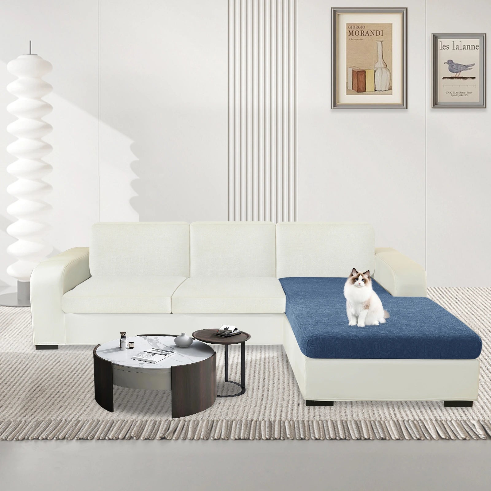 YSTYLE L-Shape Waterproof Stretch Sofa Seat Cover Geometric-YSTYLE