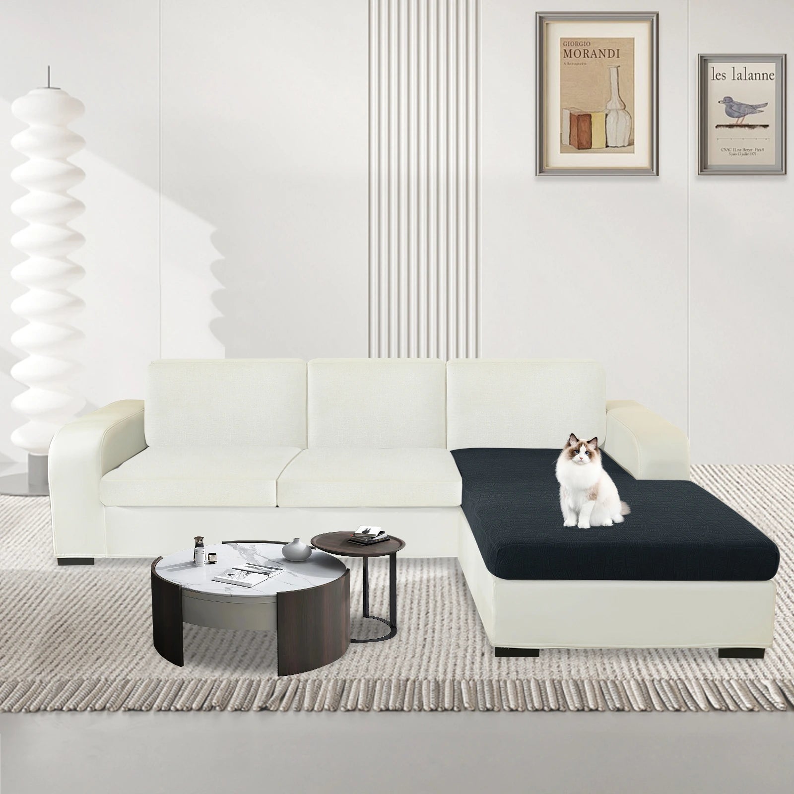 YSTYLE L-Shape Waterproof Stretch Sofa Seat Cover Geometric-YSTYLE