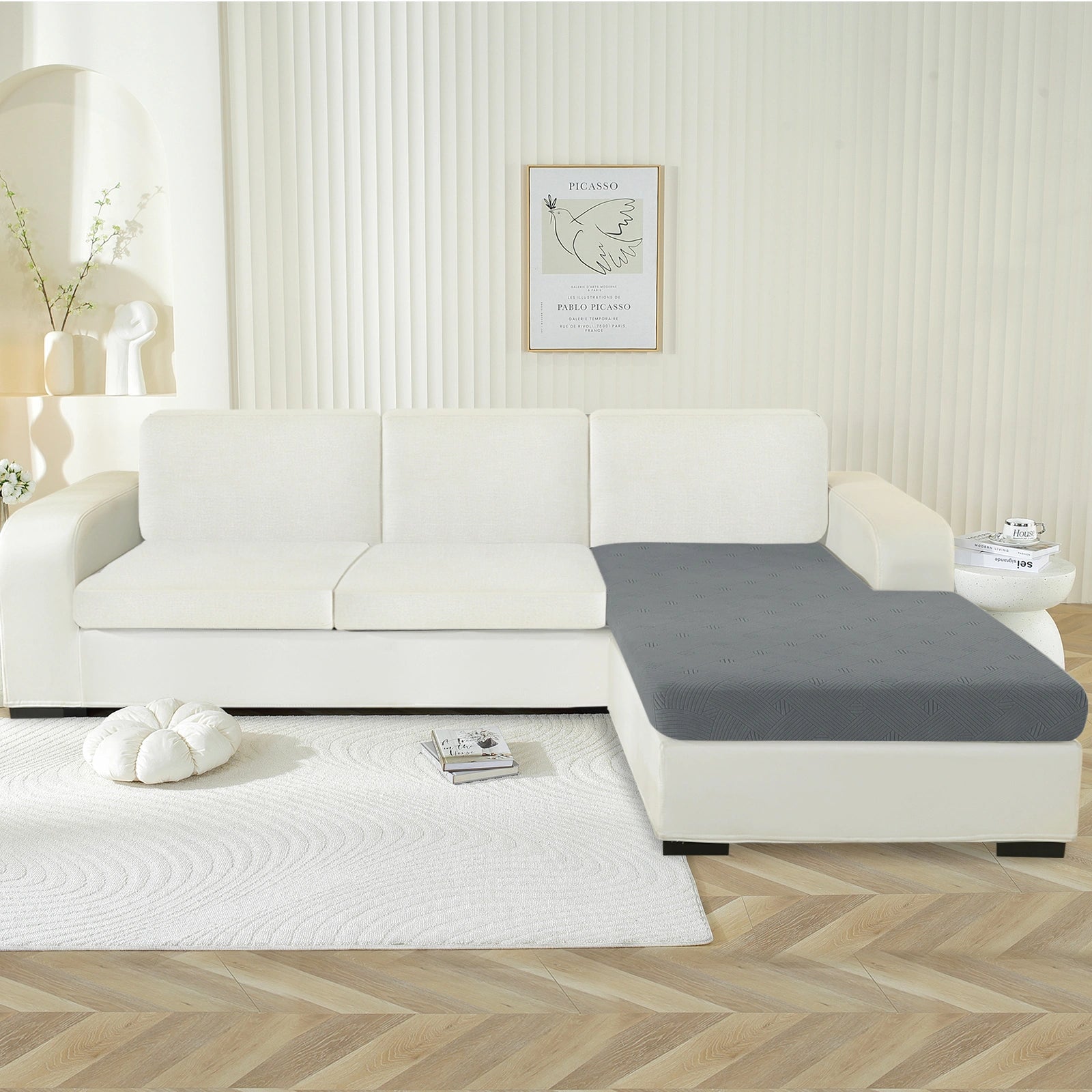 YSTYLE Stretch Sofa Seat Cushion Chaise Longue Anti Slip-YSTYLE