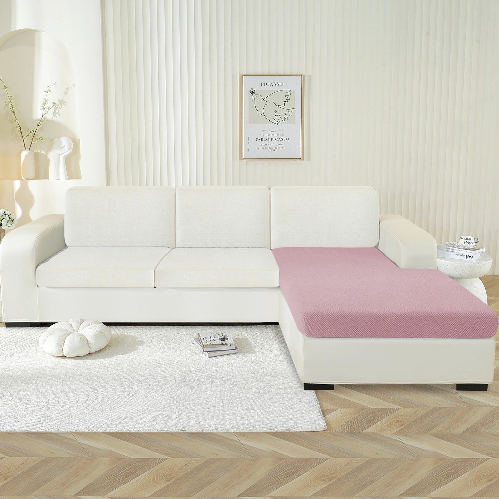 YSTYLE Chaise Stretch Sofa Seat Cover Anti Slip-YSTYLE