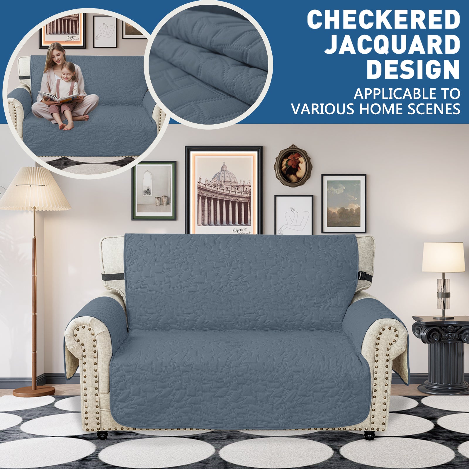 Copertura Impermeabile per Divano a 2 Posti con Braccioli Antiscivolo | YSTYLE