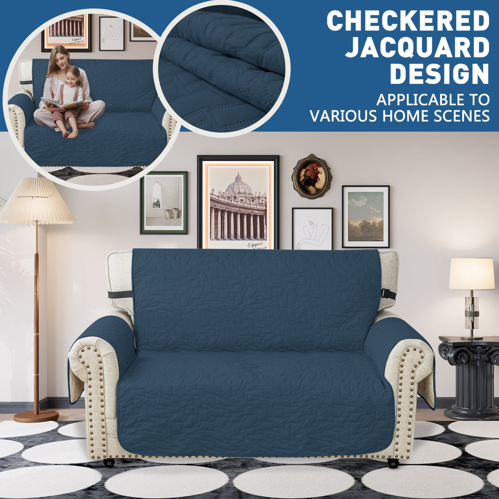 Copertura Impermeabile per Divano a 2 Posti con Braccioli Antiscivolo | YSTYLE