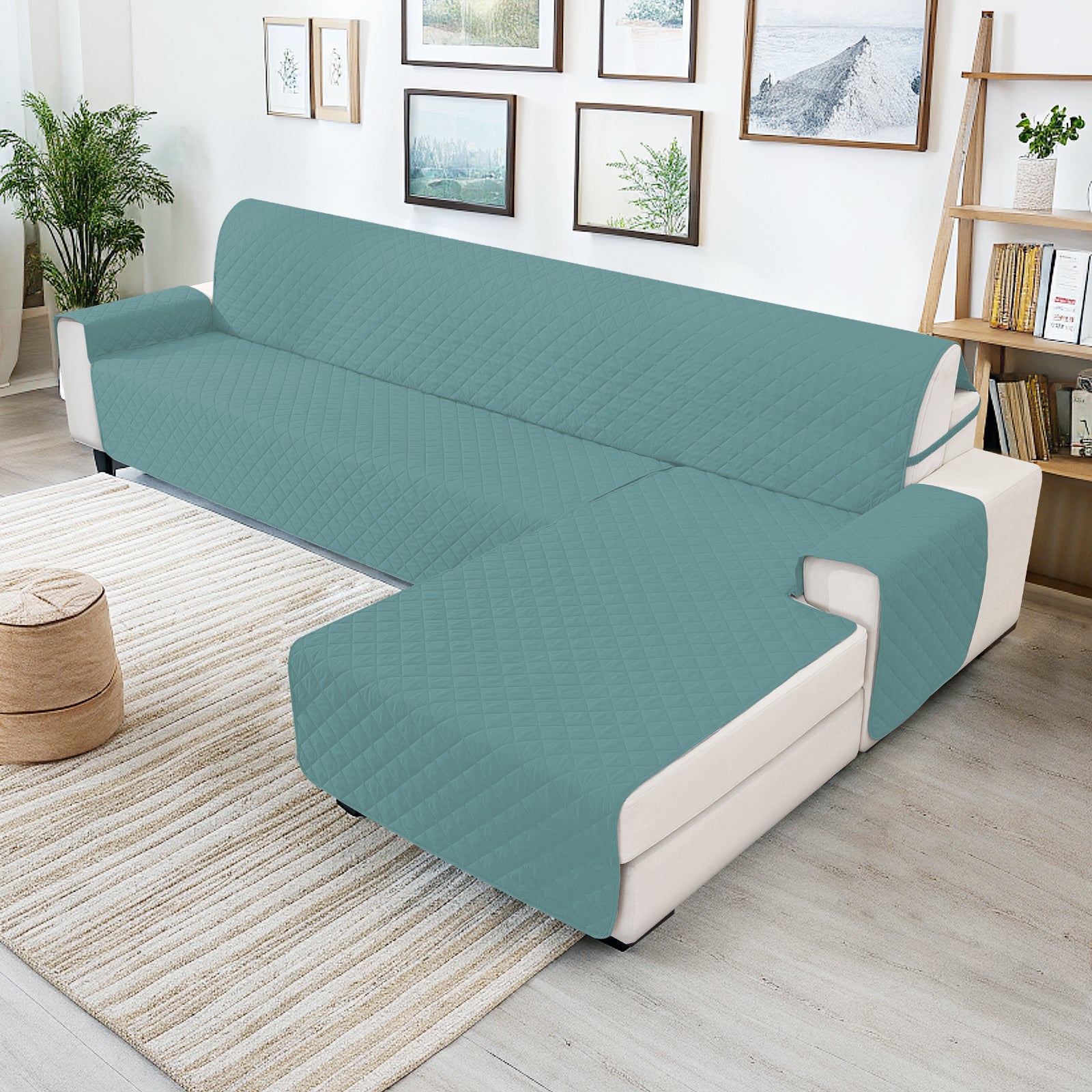 Ystyle Waterproof 4 Seater Corner Sofa Cover Reversible Anti Slip-YSTYLE