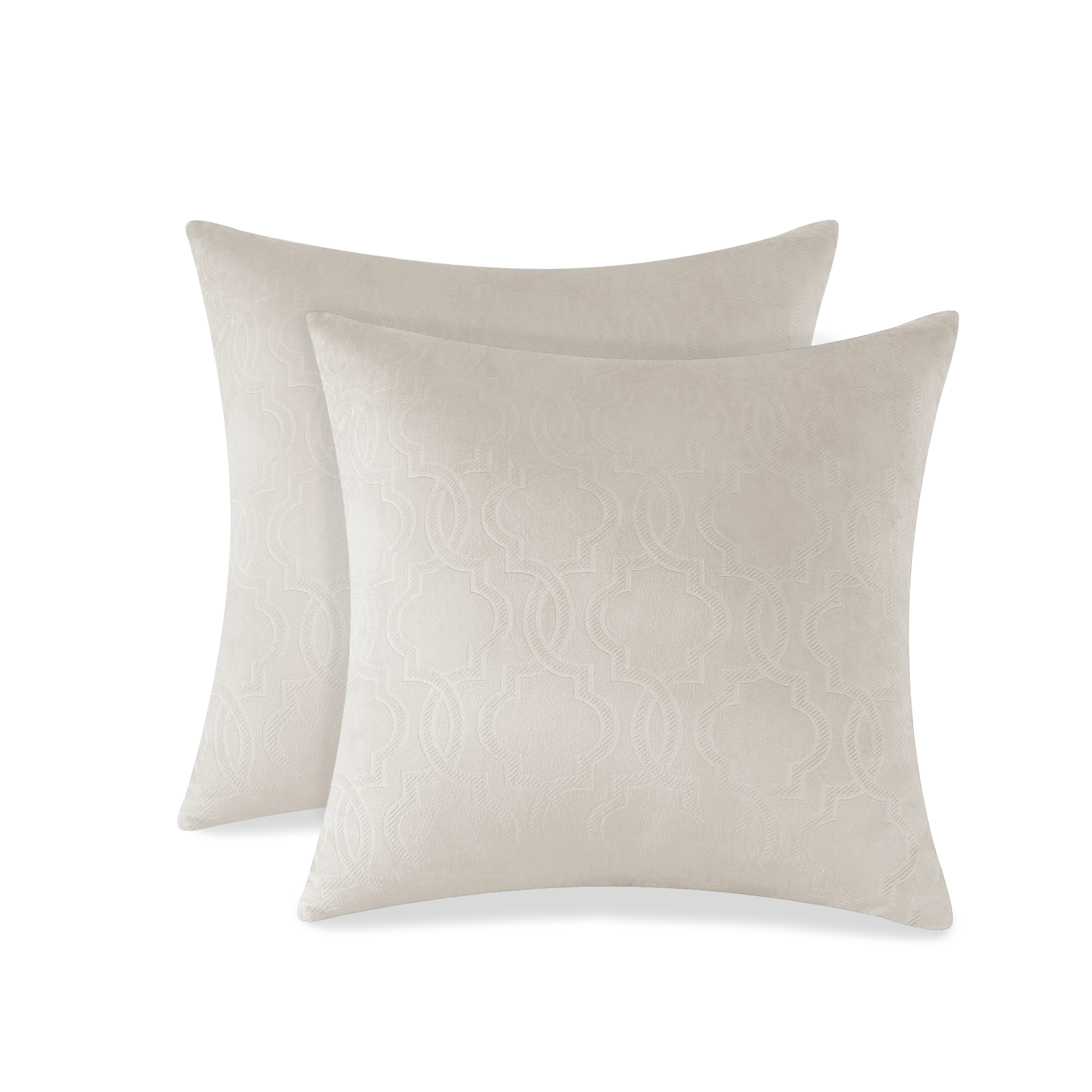 YSTYLE Velvet Sofa Cushion Covers, Decorative Throw Pillow Covers, 2 pcs, Hidden Zipper-Lantern Shape