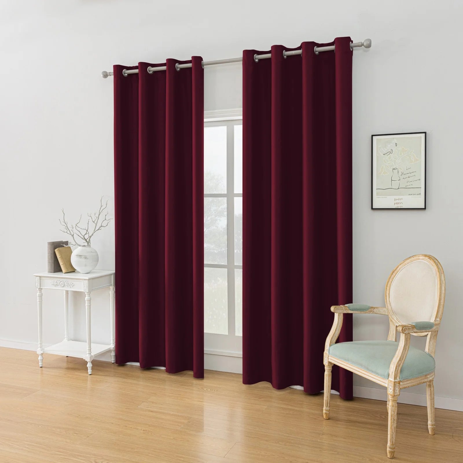 YSTYLE Blackout Curtains – 2 pcs, Thermal, Waterproof, Indoor/Outdoor Use