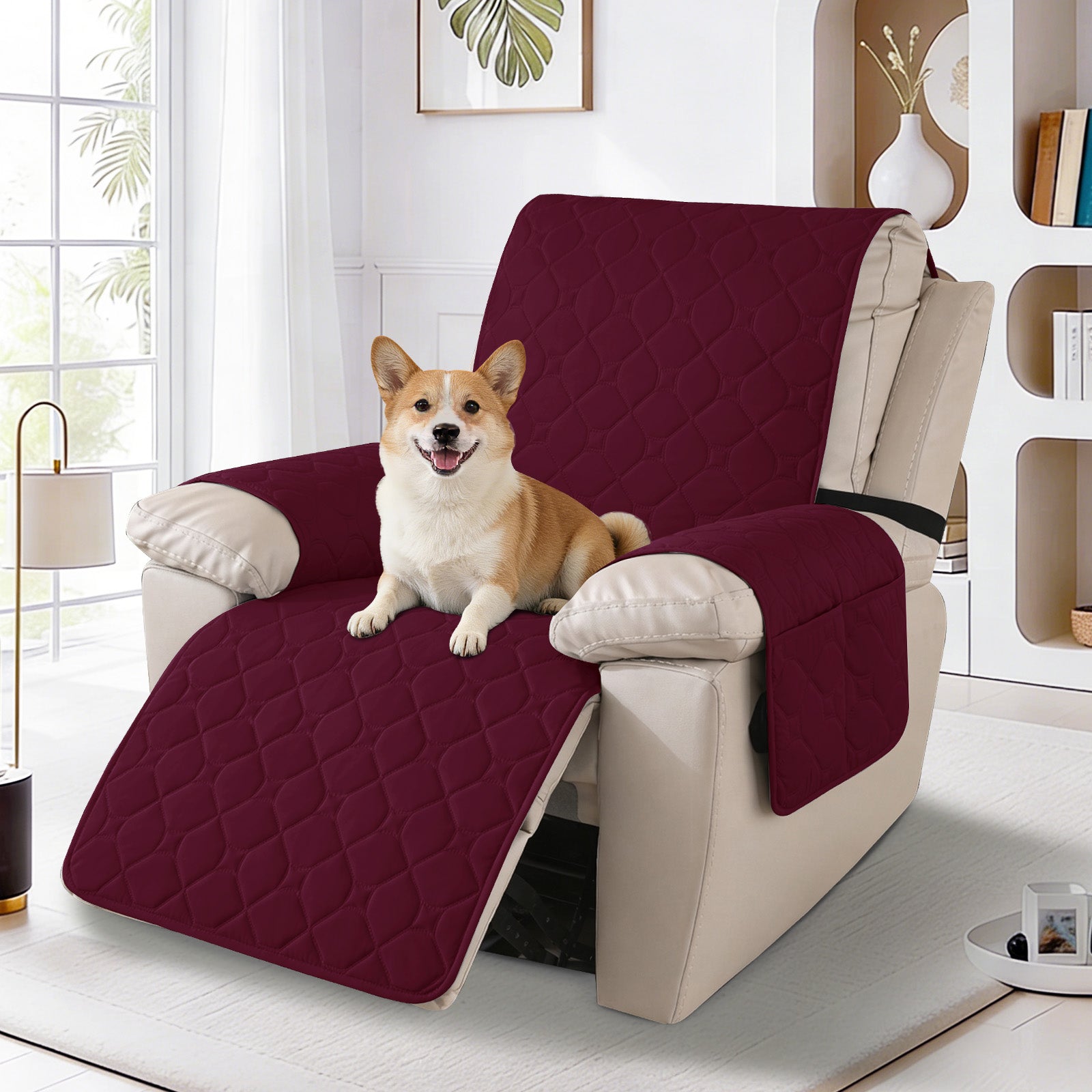 YSTYLE imperméable Recliner Armchair couverture with accoudoirs 1 Seater