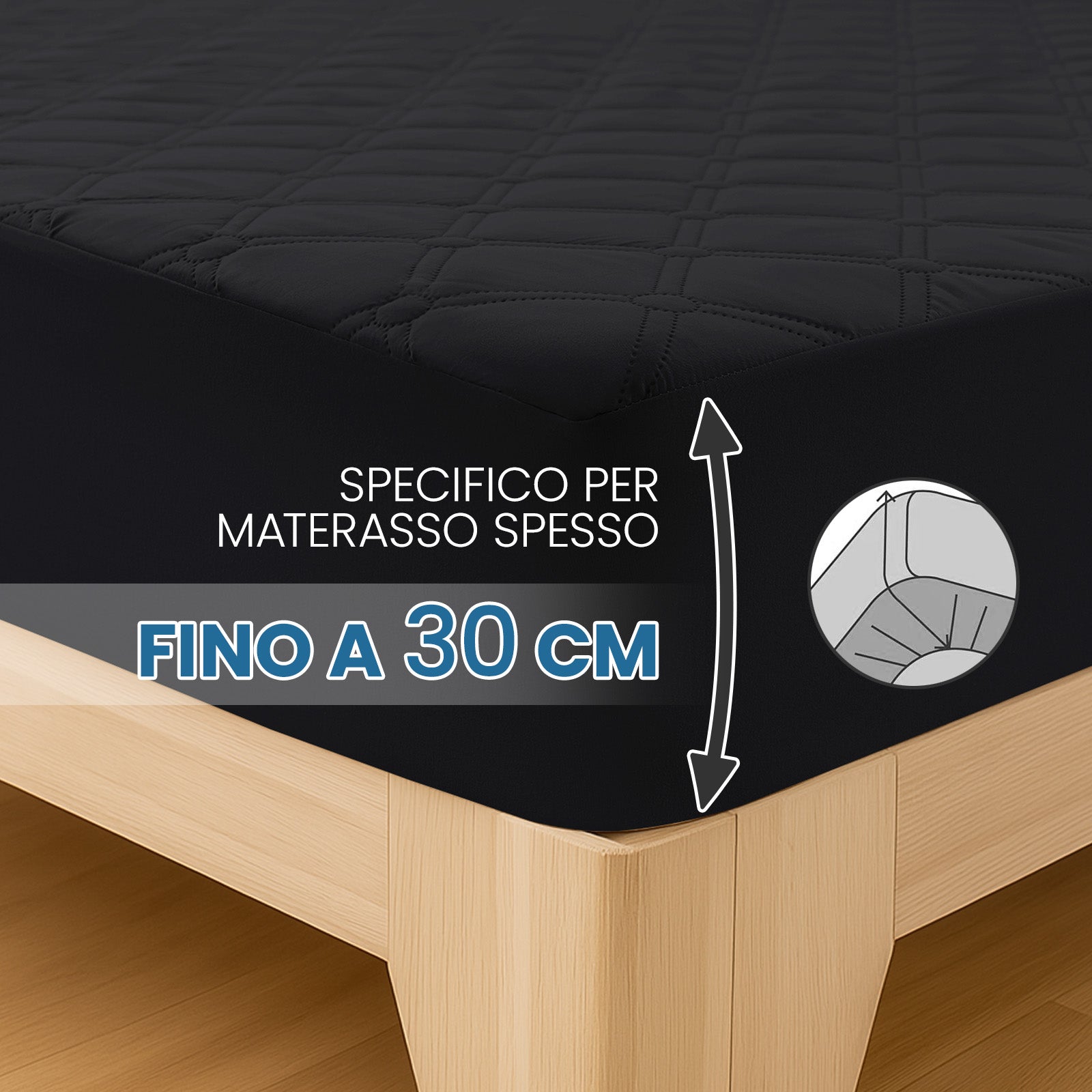 Ystyle Waterproof Mattress Protector – Double Size 160x190 cm Anti-Allergy & Scratch Resistant