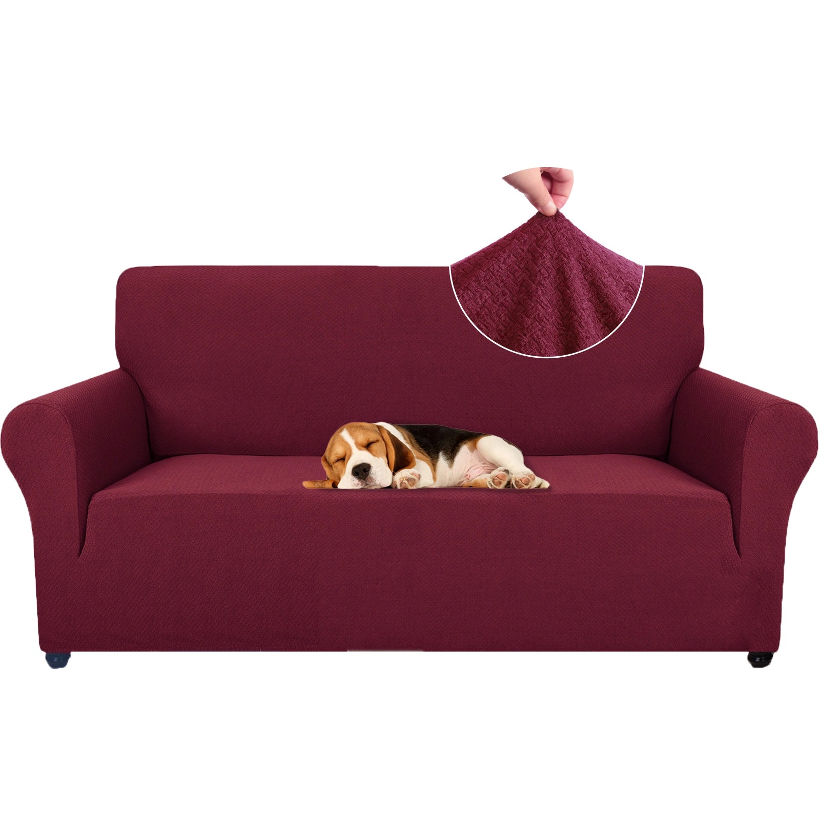 YSTYLE Stretch 2 Seater Sofa Cover Jacquard Anti-Slip-YSTYLE