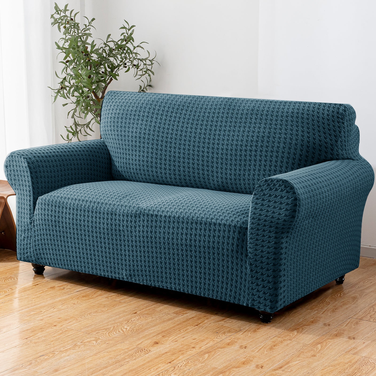 Ystyle 2-Seat Sofa Cover with Armrests, Elastic Universal Seat Cover, Anti-Scratch Universal Sofa Cover, Anti-Slip Washable Sofa Protector, Stain-Resistant