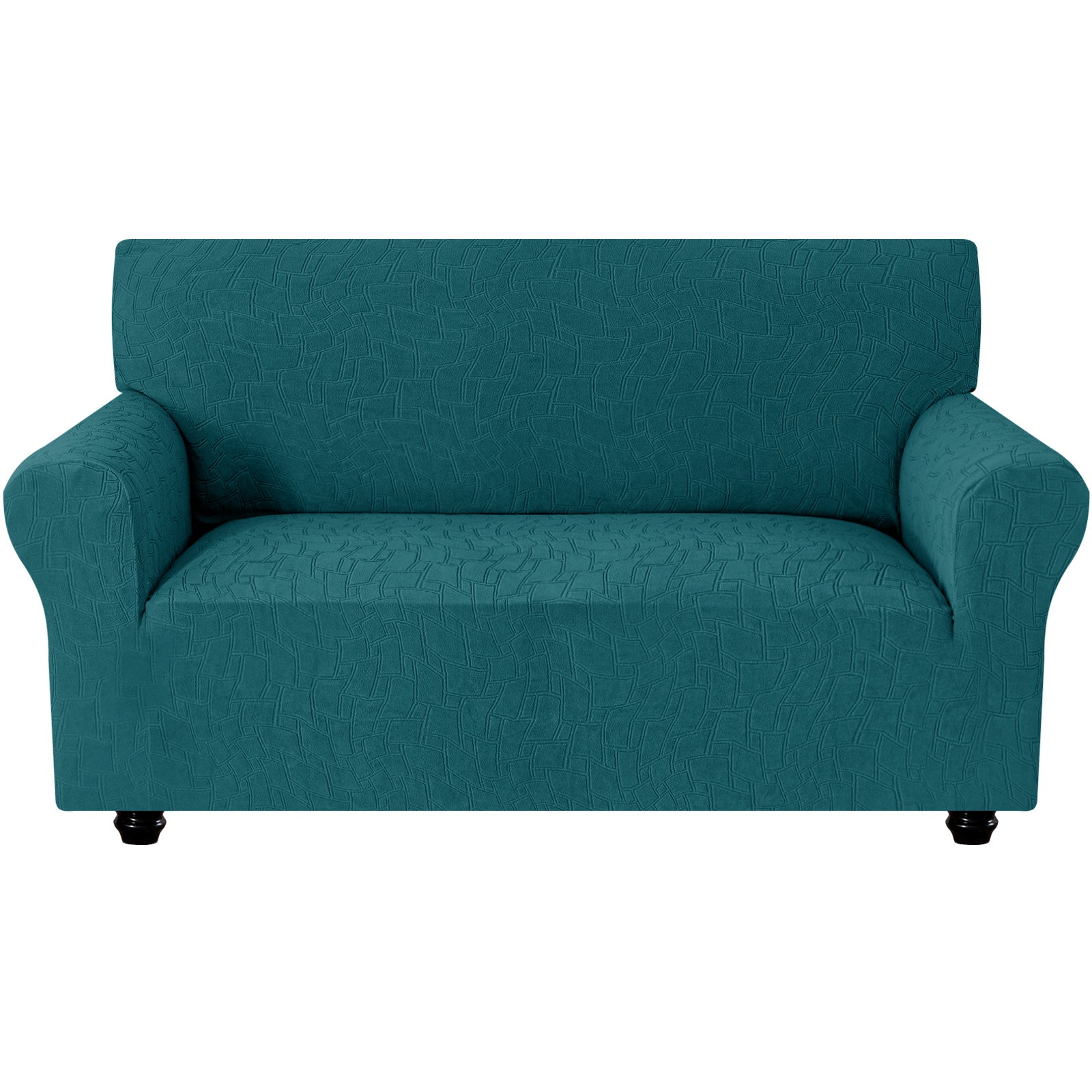 Ystyle Stretch 2 Seater Sofa Cover Jacquard Geometric Pattern-YSTYLE