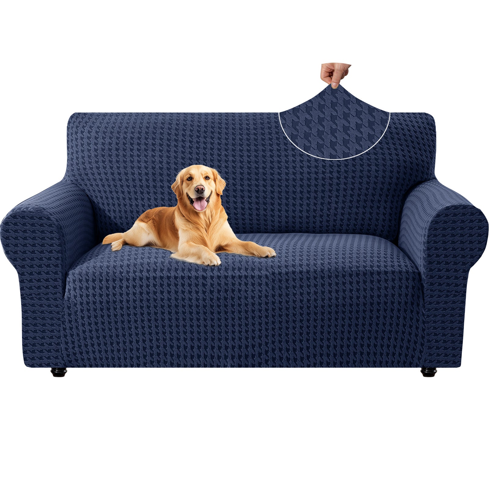 Ystyle 2-Seat Sofa Cover with Armrests, Elastic Universal Seat Cover, Anti-Scratch Universal Sofa Cover, Anti-Slip Washable Sofa Protector, Stain-Resistant