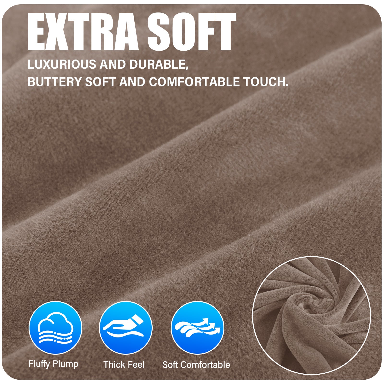 Ystyle 180cm Velvet Headboard Cover, Elastic Slipcover for Bed Headboard, Solid Color Washable Headboard Protector for Single/Double Beds