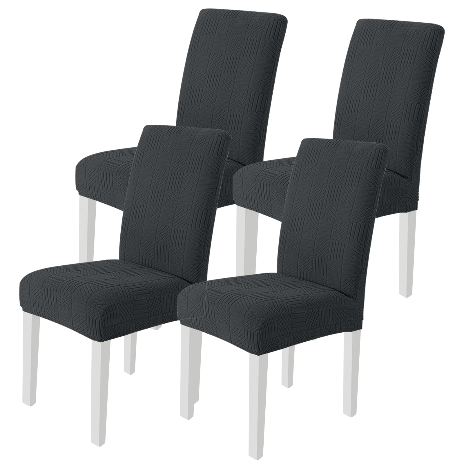 YSTYLE Universal-Stuhlhussen, 4-teilig, dehnbar, kratzfest, weicher Stoff, fünf Linien