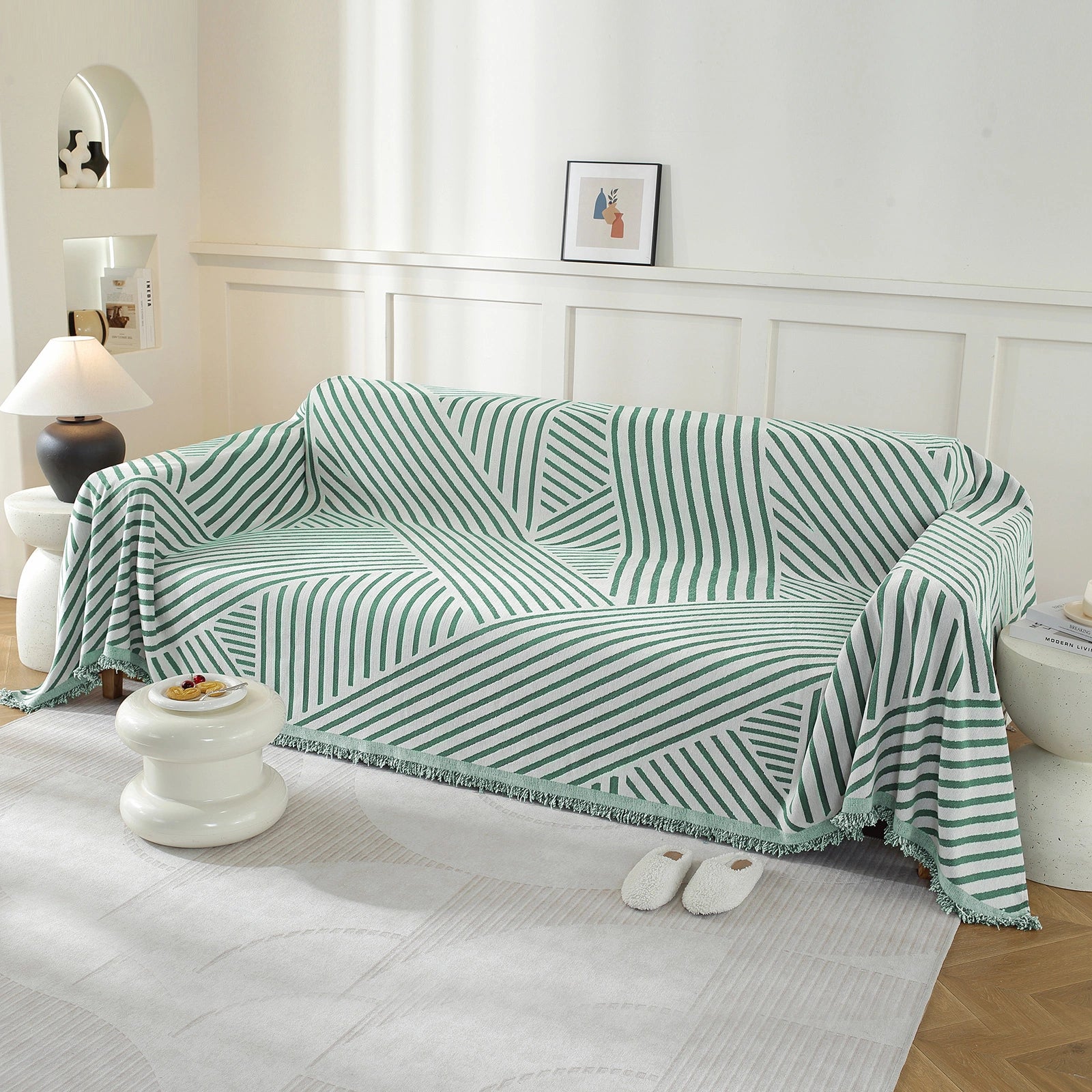 YSTYLE 4 Seater Sofa Cover Throw 180x380cm Stain Resistant-YSTYLE